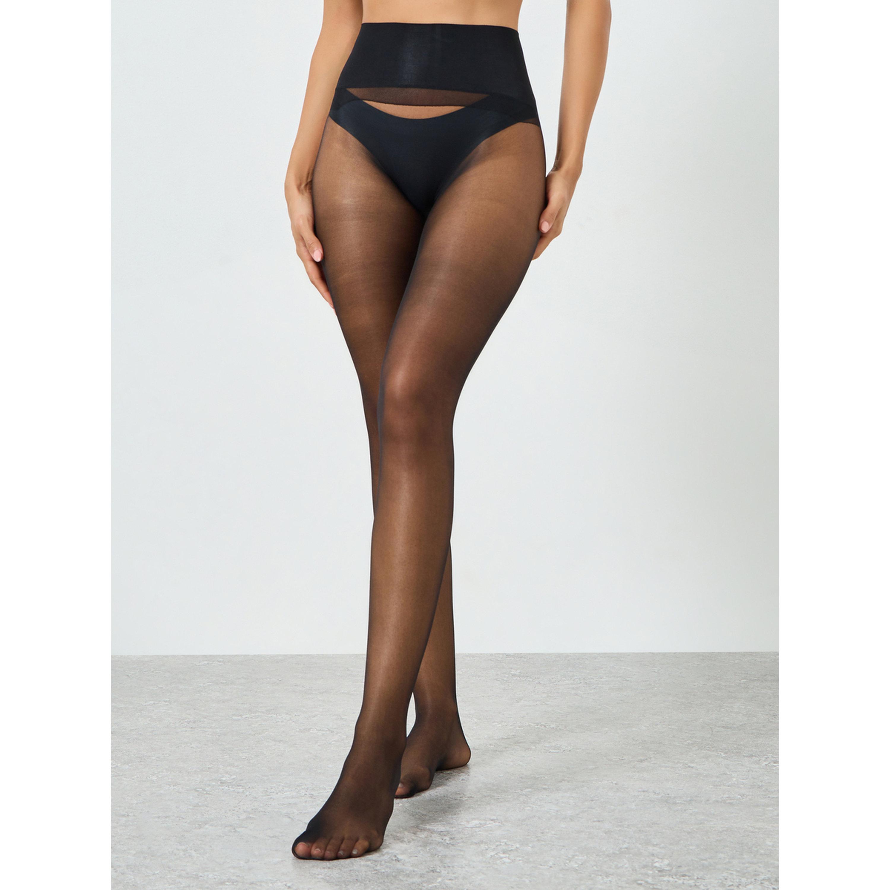 Styli Black 15D Sheer Stocking-women-socksandstockings-image-1