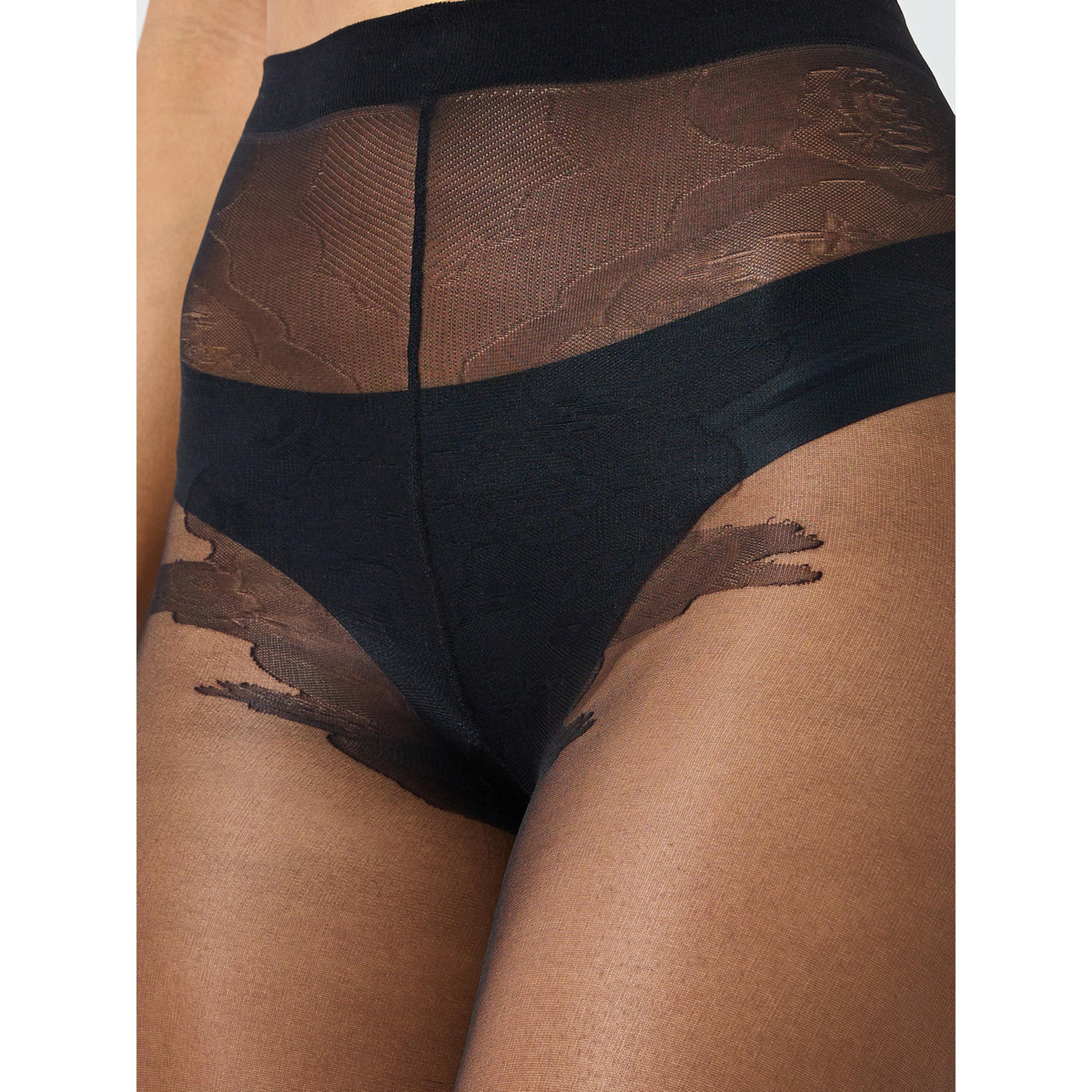 Styli Black 8D Stocking with Lace Detail-women-socksandstockings-image-3
