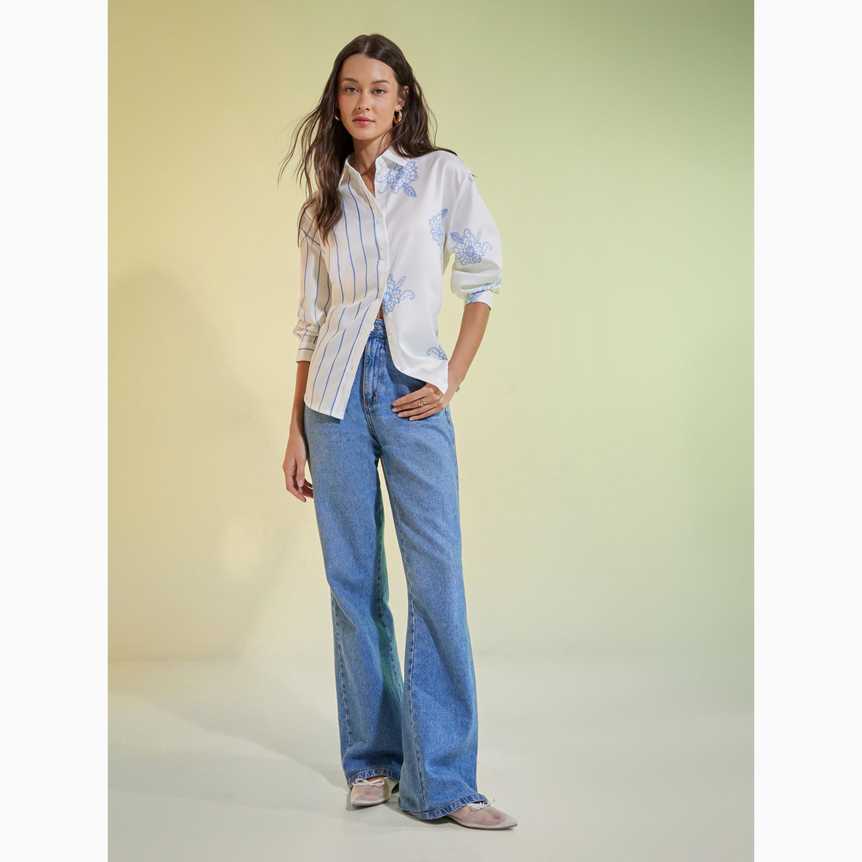 Styli Floral Print Oversized Shirt-women-clothing-shirtsandblouses-shirts-image-2