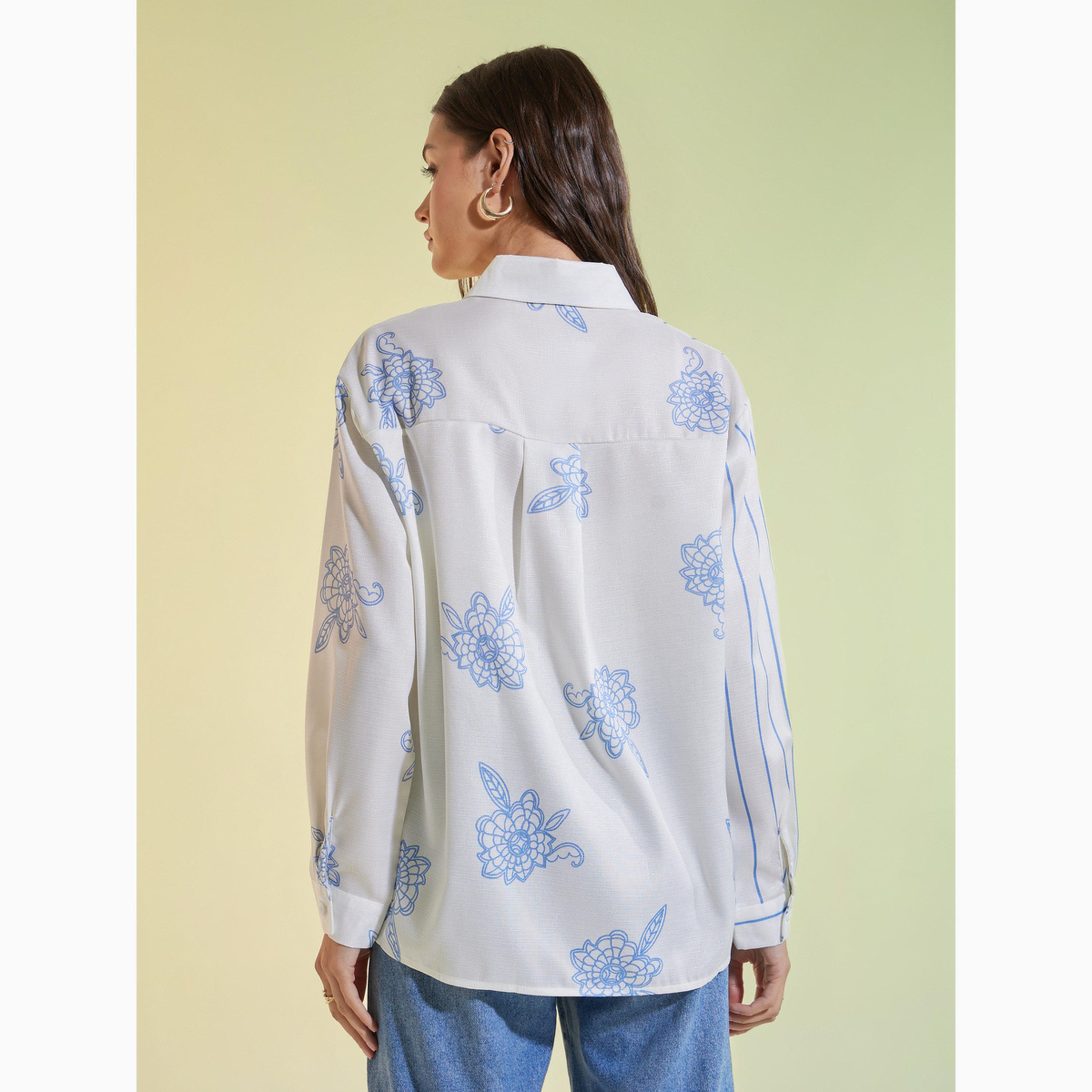 Styli Floral Print Oversized Shirt-women-clothing-shirtsandblouses-shirts-image-4
