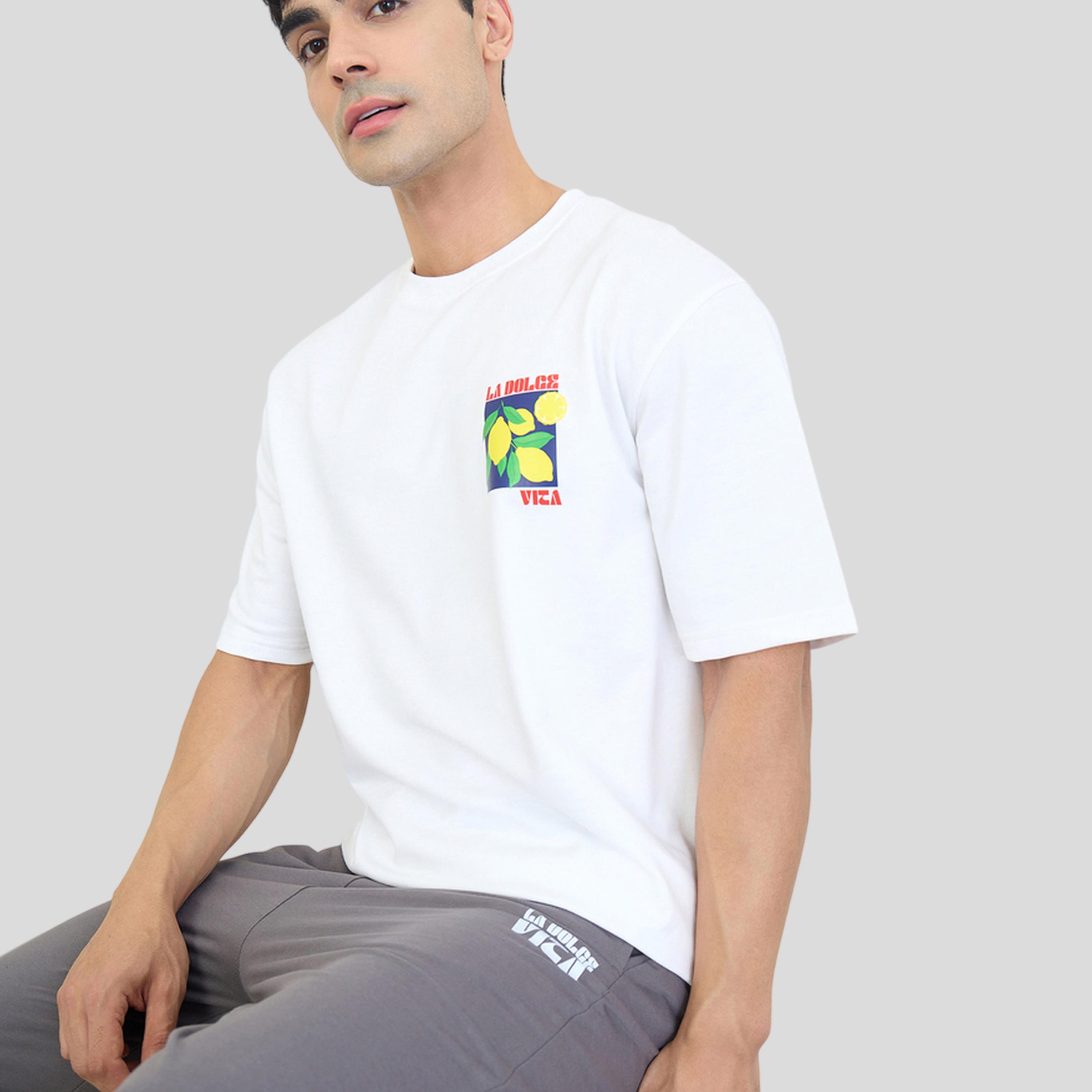 Styli Men Oversized Cotton Blend T-Shirt and Shorts Set-men-clothing-coordsets-image-3