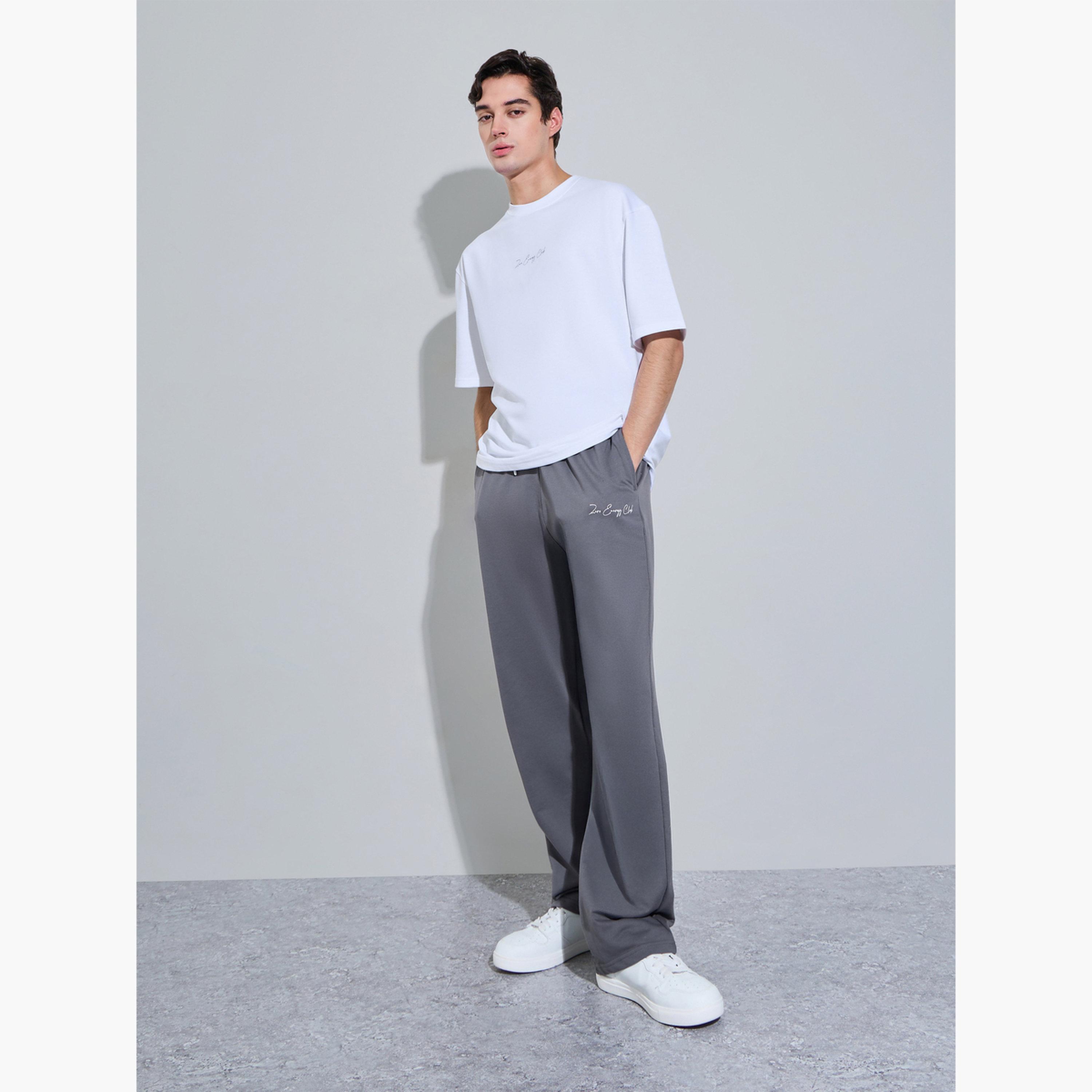 Styli Men Oversized Longline T-Shirt and Joggers Set-men-clothing-coordsets-image-1