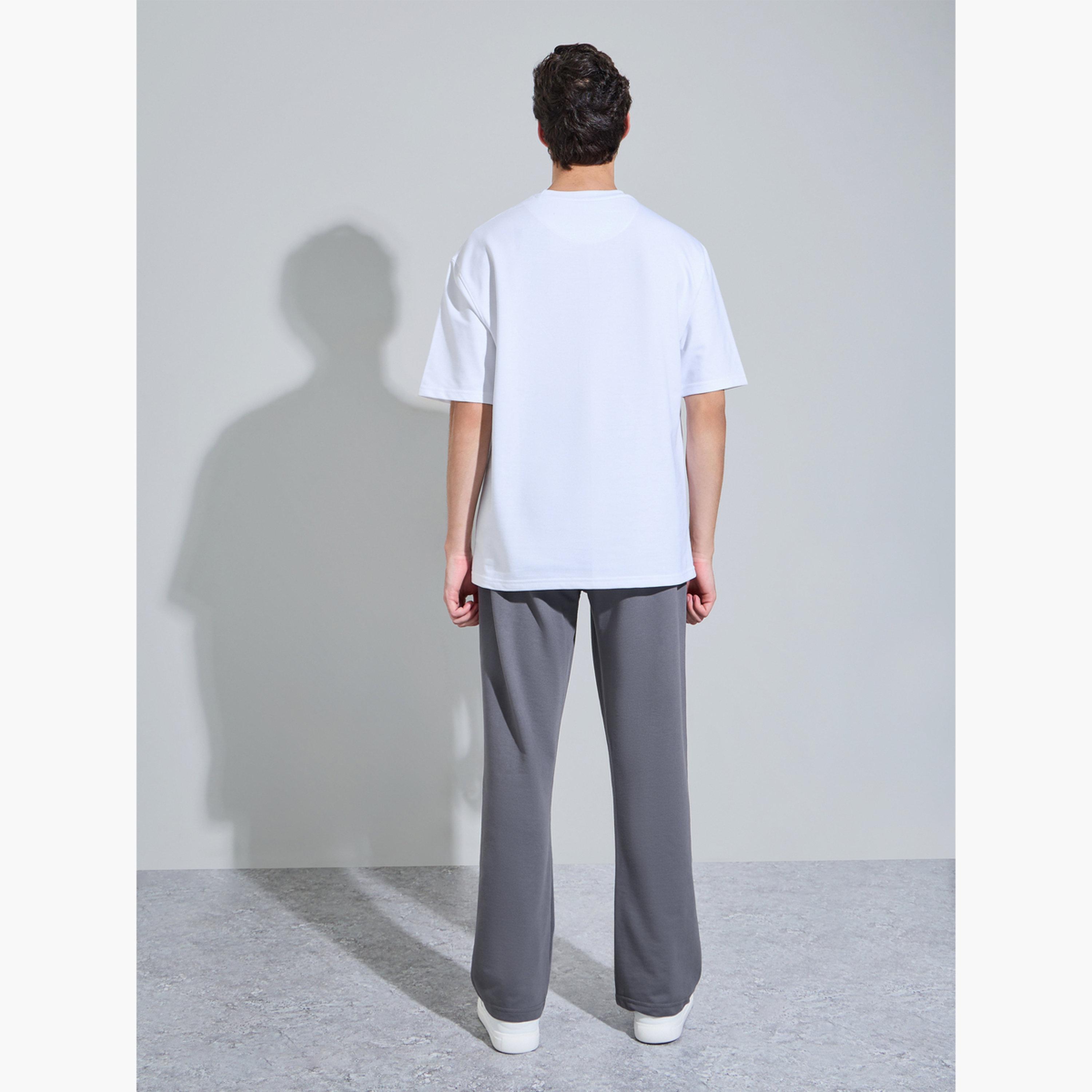 Styli Men Oversized Longline T-Shirt and Joggers Set-men-clothing-coordsets-image-4