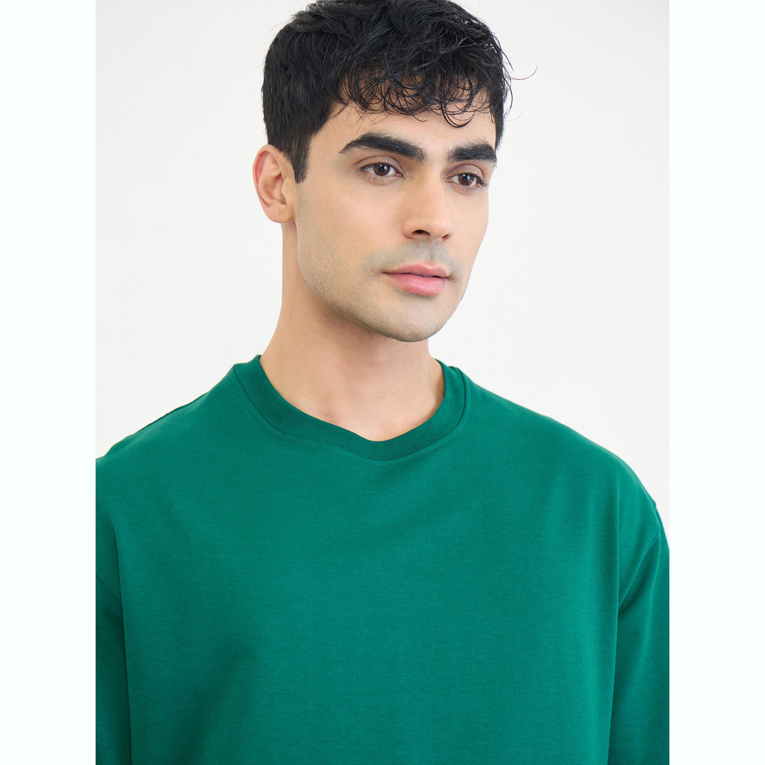 مجموعة من شورت وتيشيرت بقصة مريحة وطبعة شعار-men-clothing-coordsets-image-6