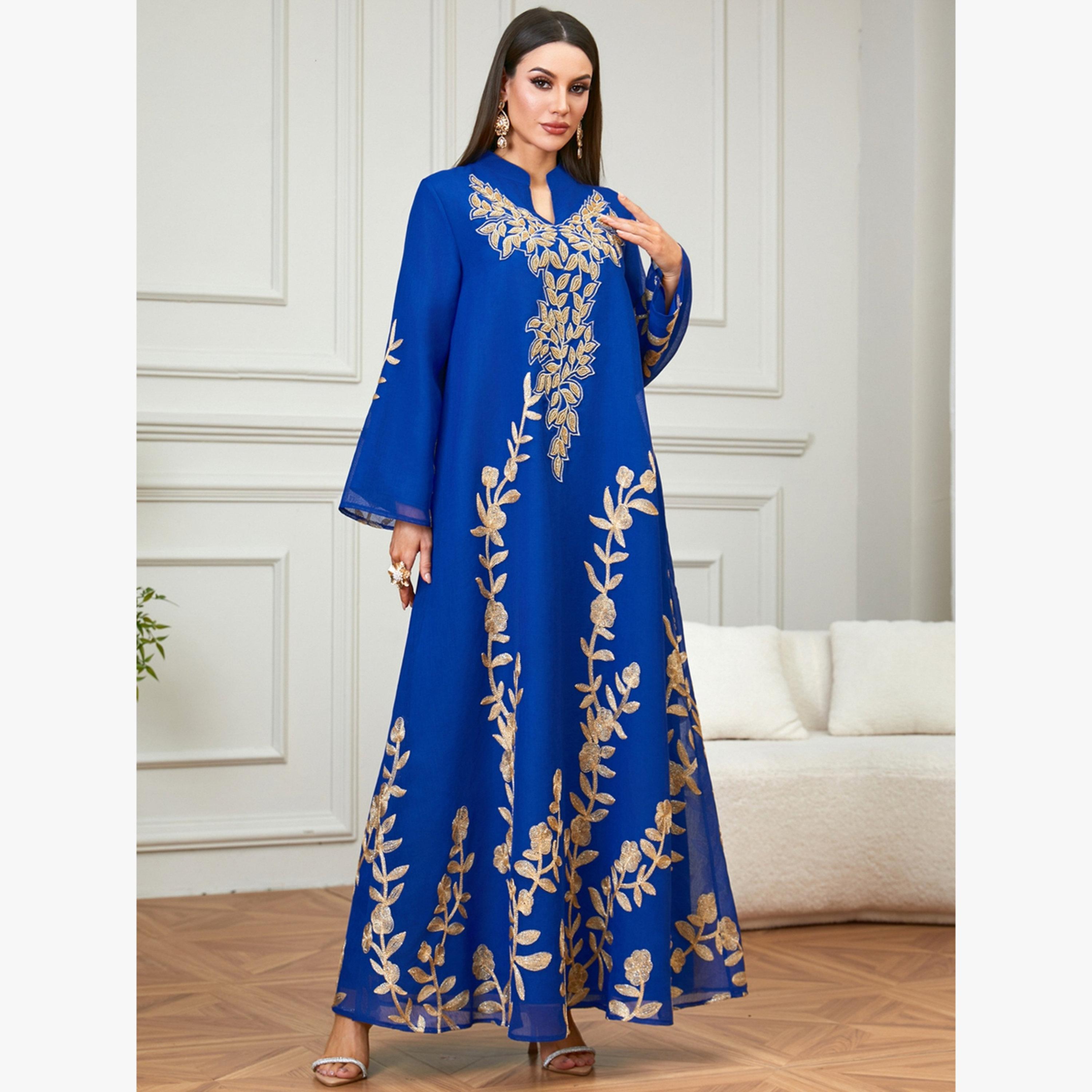 جلابية مطرزة بحافة واسعة-women-arabicclothing-jalabiyas-image-2