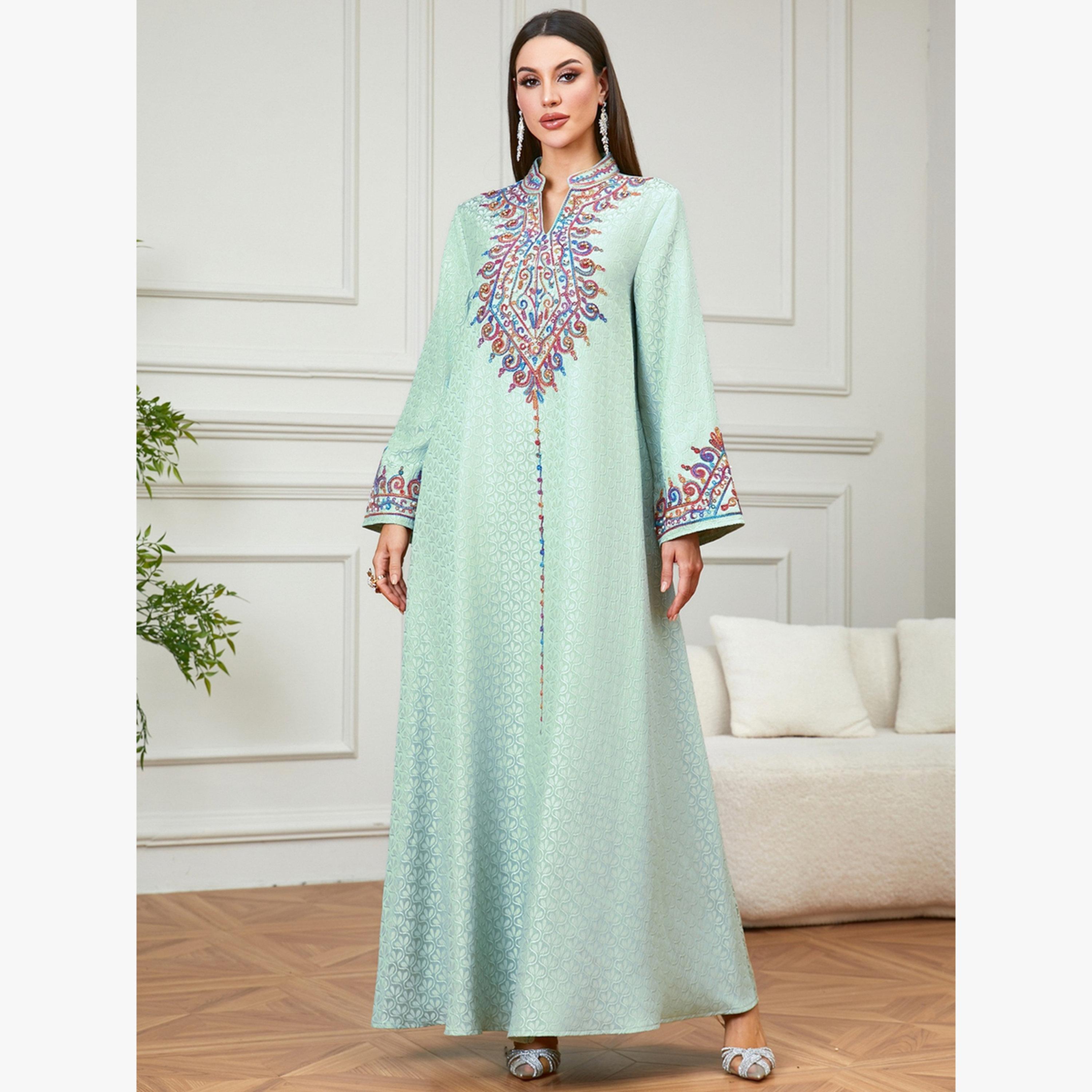 جلابية مطرزة بحافة واسعة-women-arabicclothing-jalabiyas-image-3