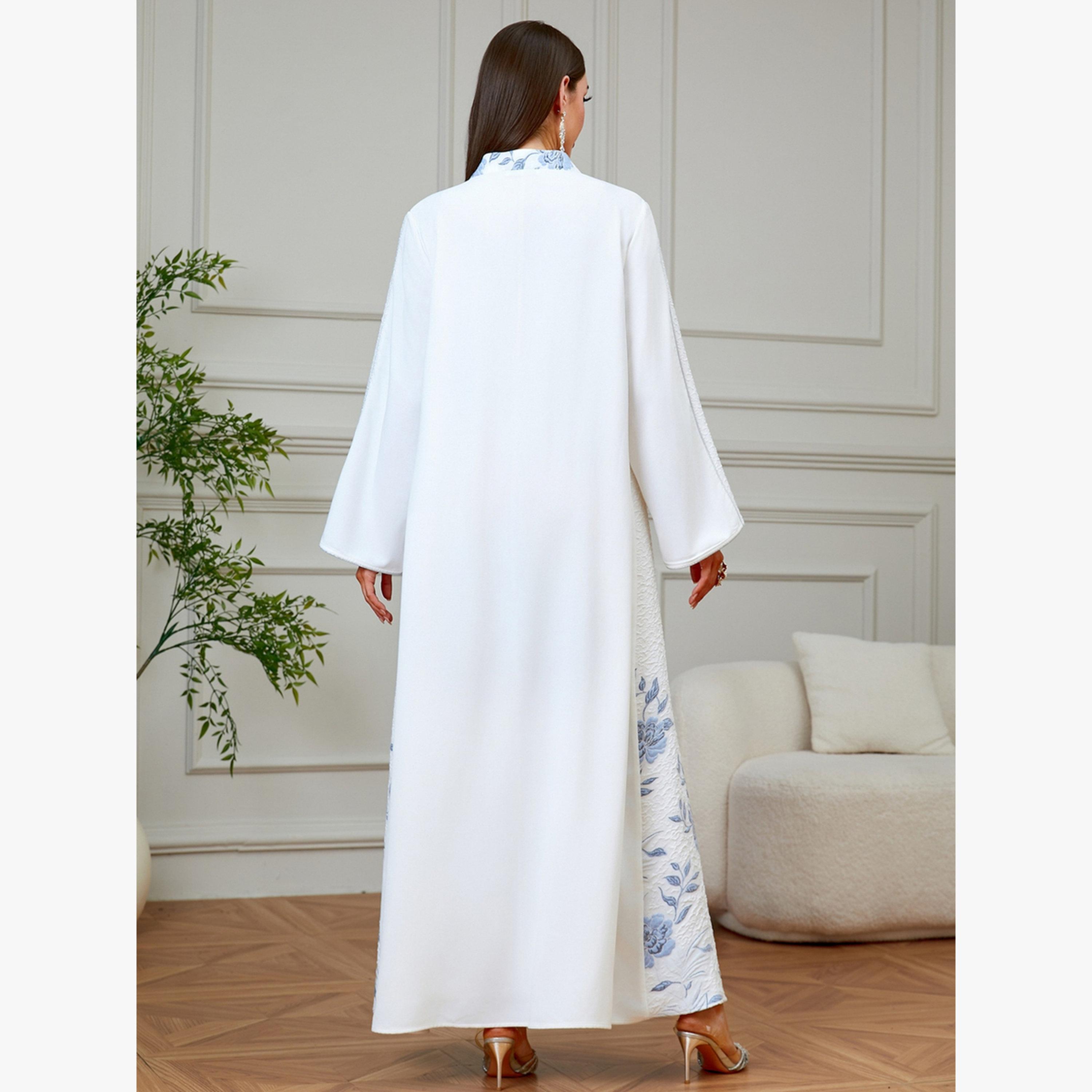 جلابية بنقشة زهور وحافة واسعة-women-arabicclothing-jalabiyas-image-5