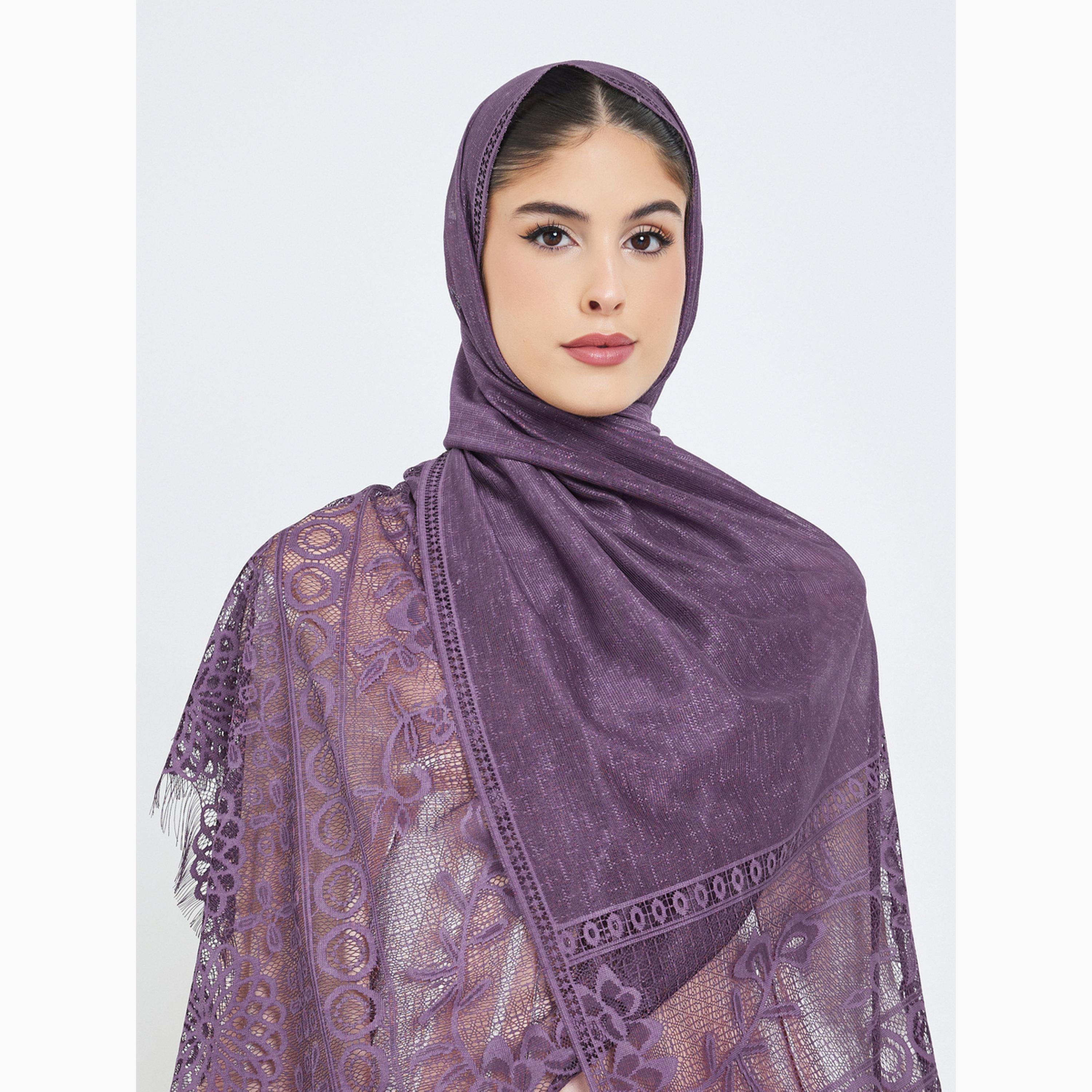 حجاب بتفاصيل دانتيل-women-arabicclothing-headscarf-hijab-image-2