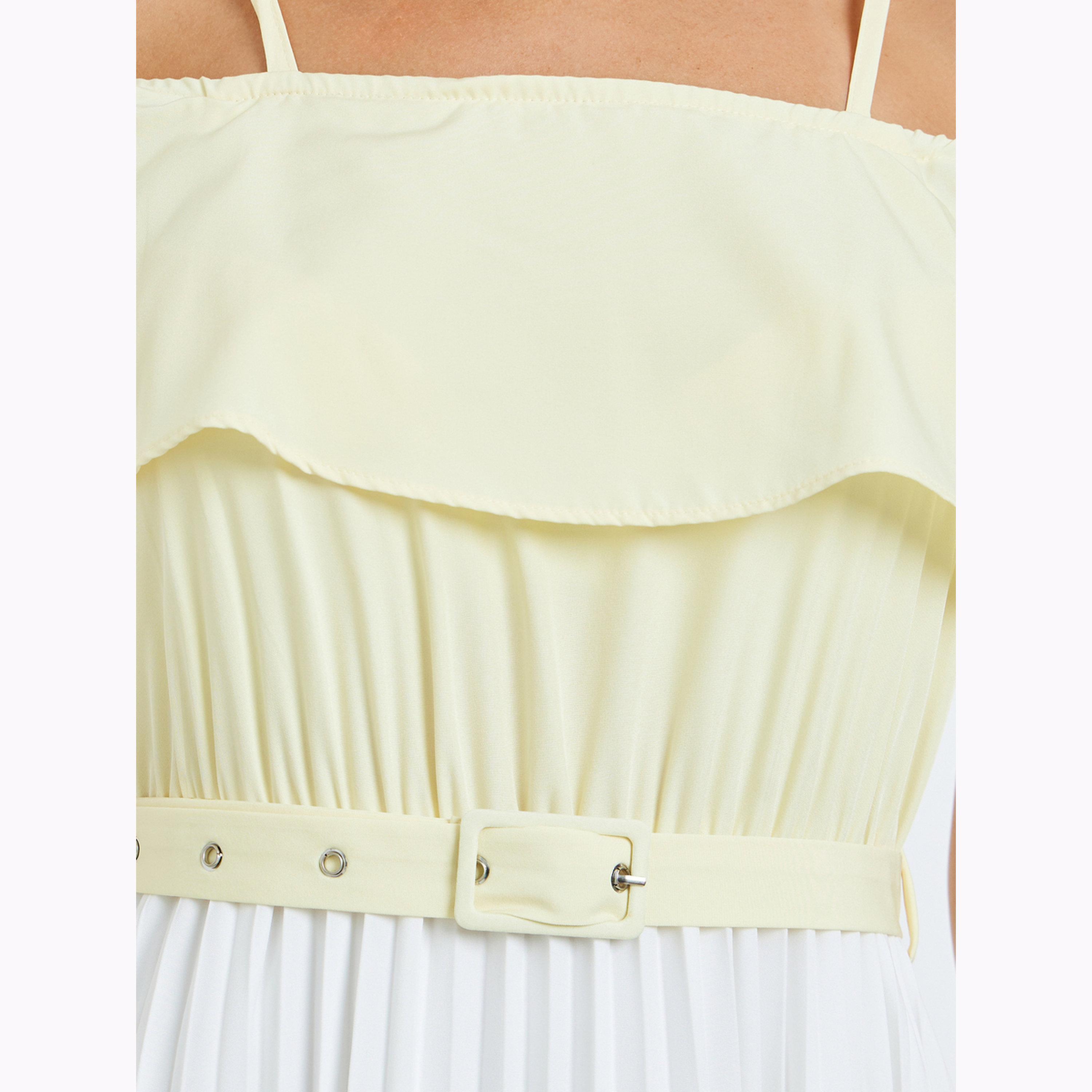 Styli Color Block Strappy Pleated Maxi Dress-women-clothing-dresses-image-5