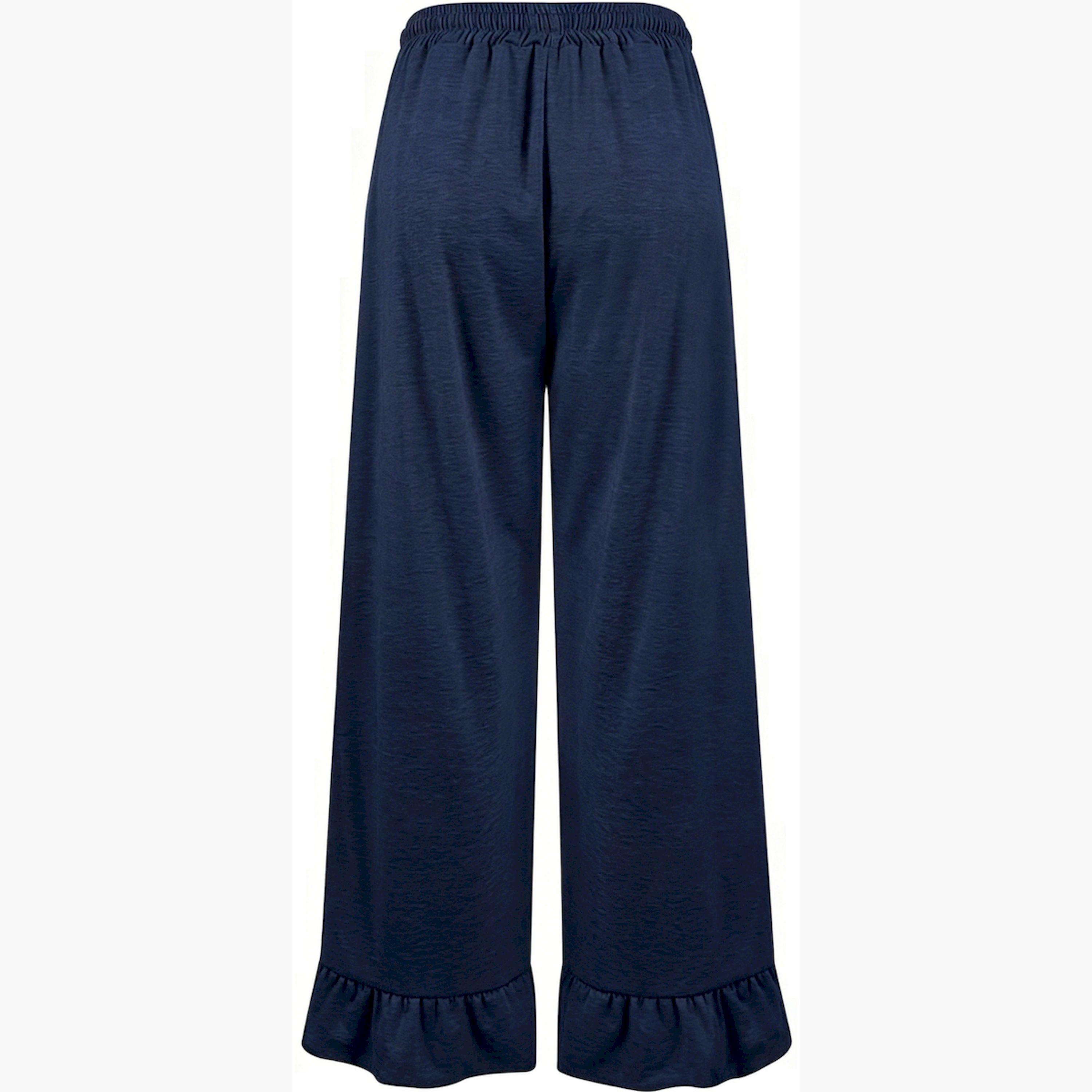 بنطال بأرجل واسعة وحافة بكشكشة-women-clothing-bottoms-joggers-image-4