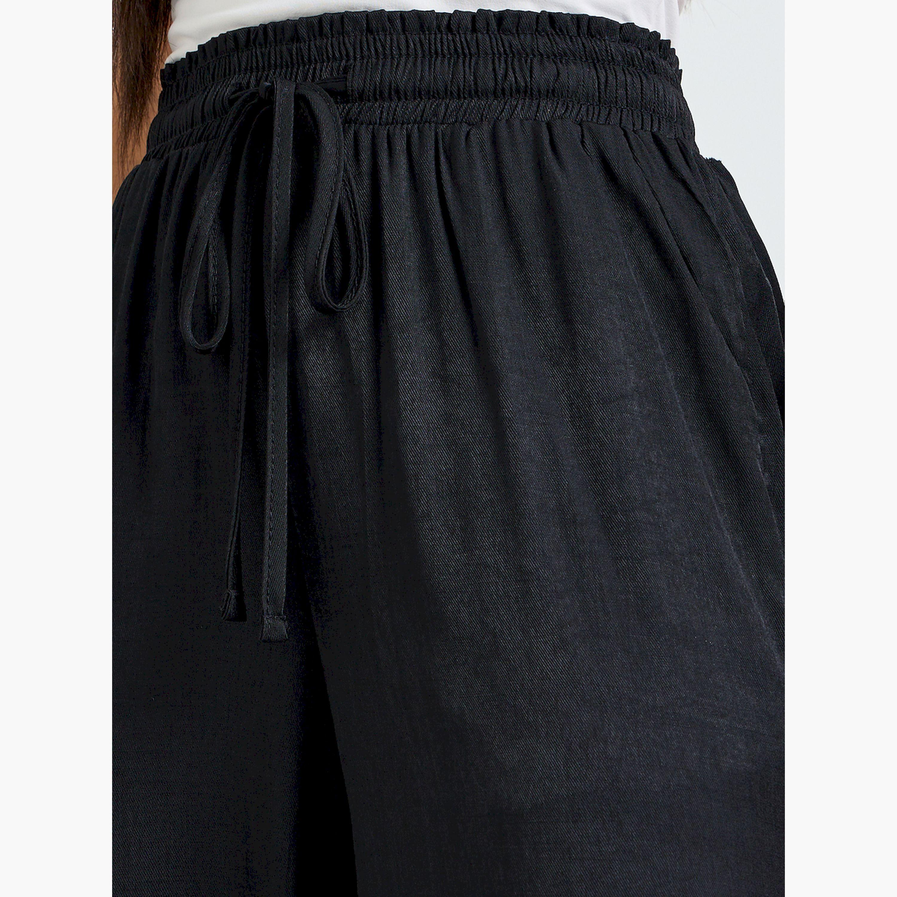 بنطال بأرجل واسعة فضفاض بخصر مرتفع-women-clothing-bottoms-joggers-image-3