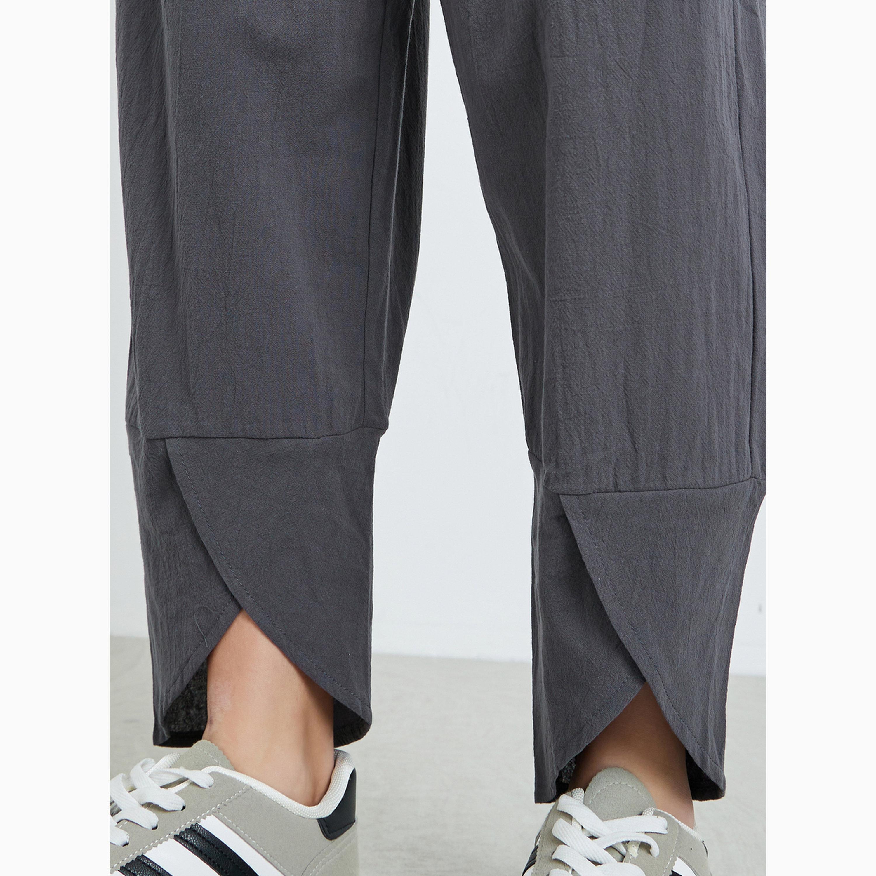 بنطال بخصر ضيق وجيوب-women-clothing-bottoms-joggers-image-4