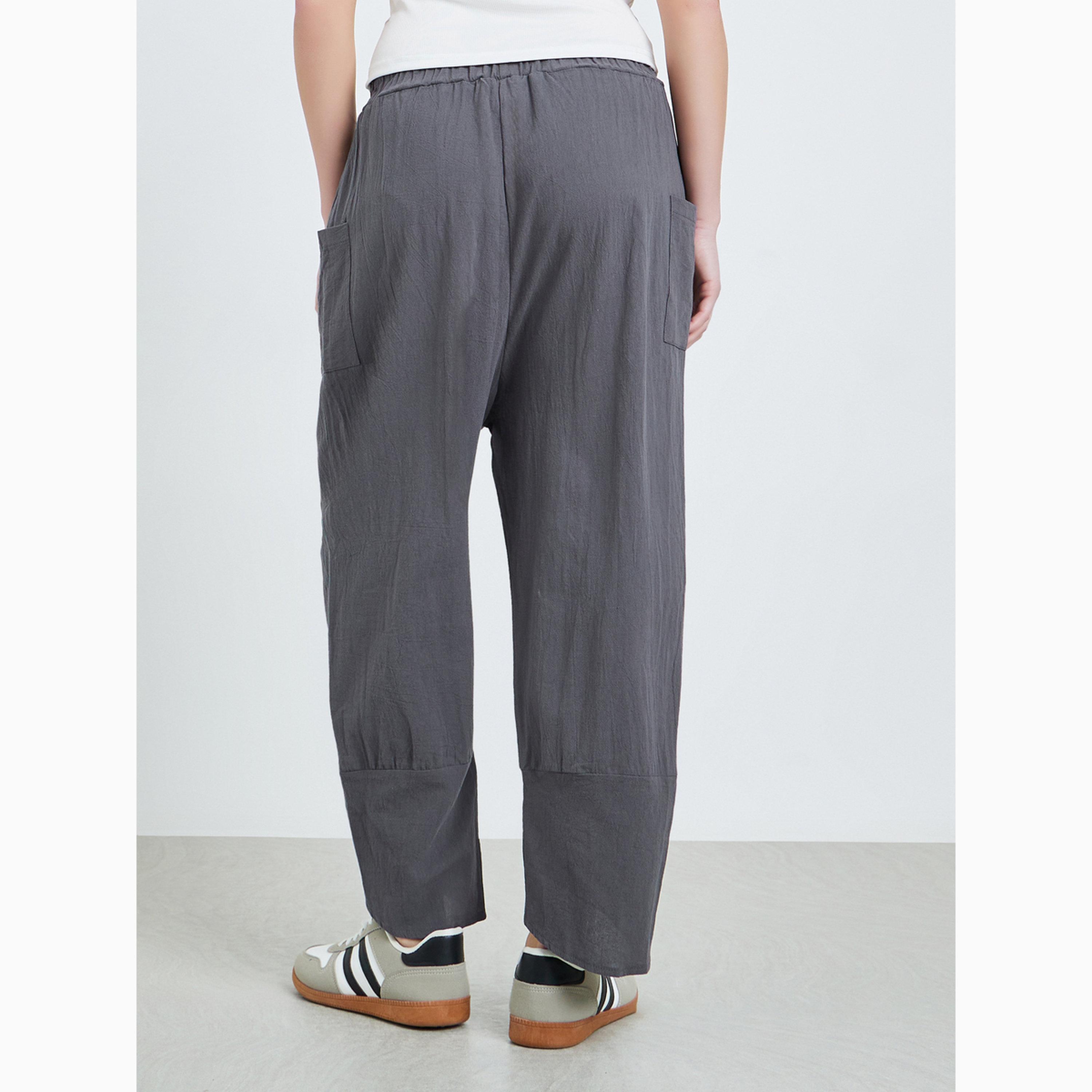 بنطال بخصر ضيق وجيوب-women-clothing-bottoms-joggers-image-5