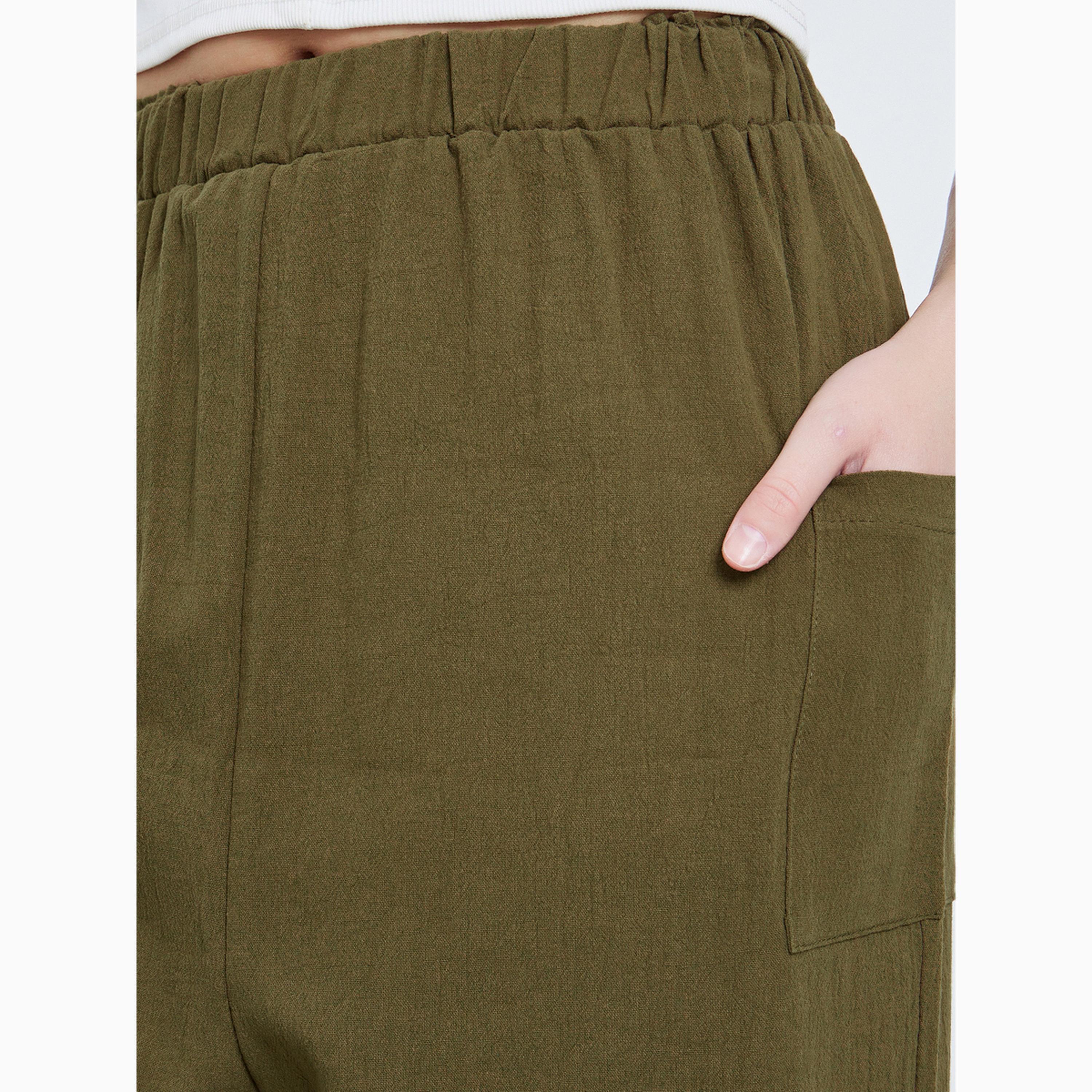 بنطال بخصر ضيق وجيوب-women-clothing-bottoms-joggers-image-3