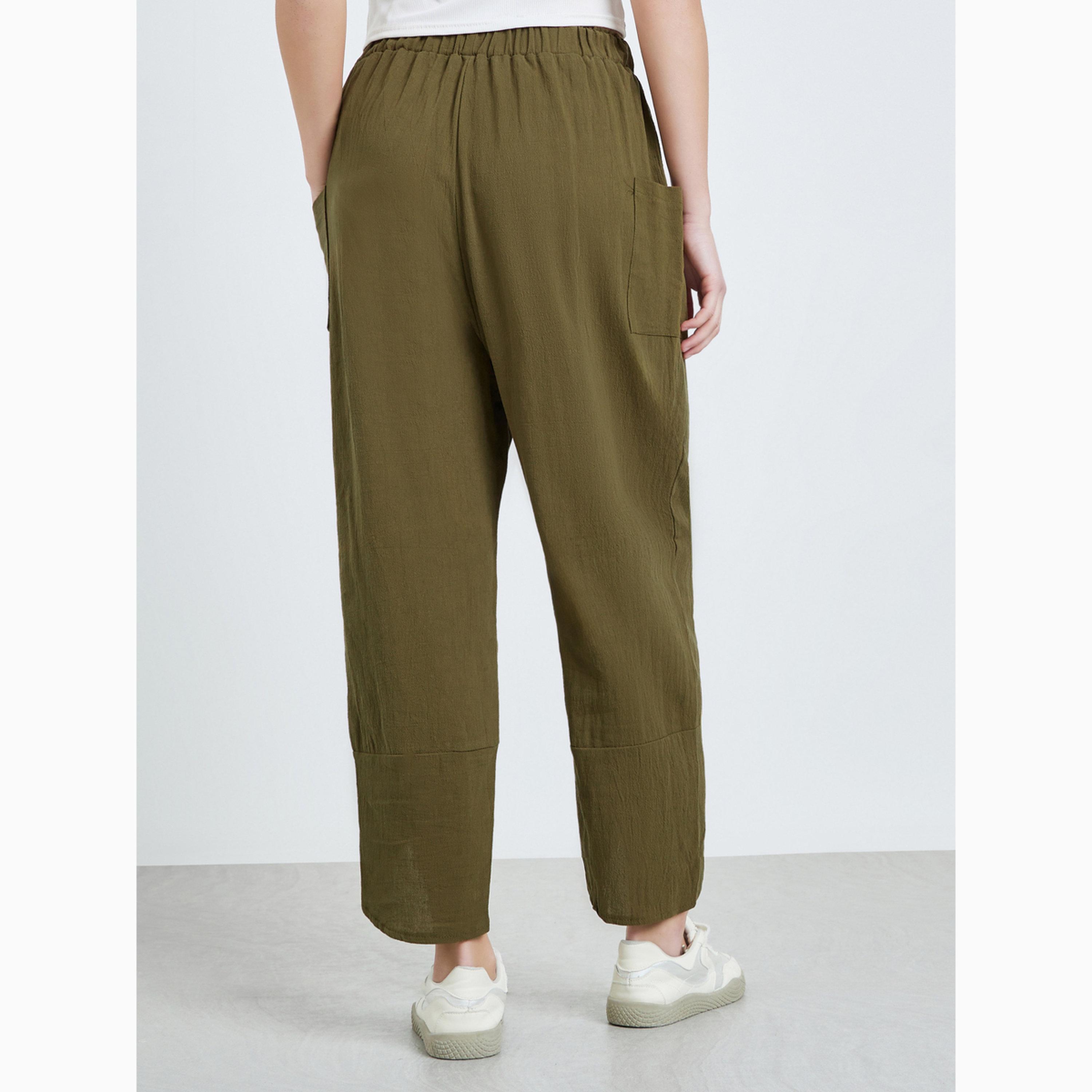 بنطال بخصر ضيق وجيوب-women-clothing-bottoms-joggers-image-5