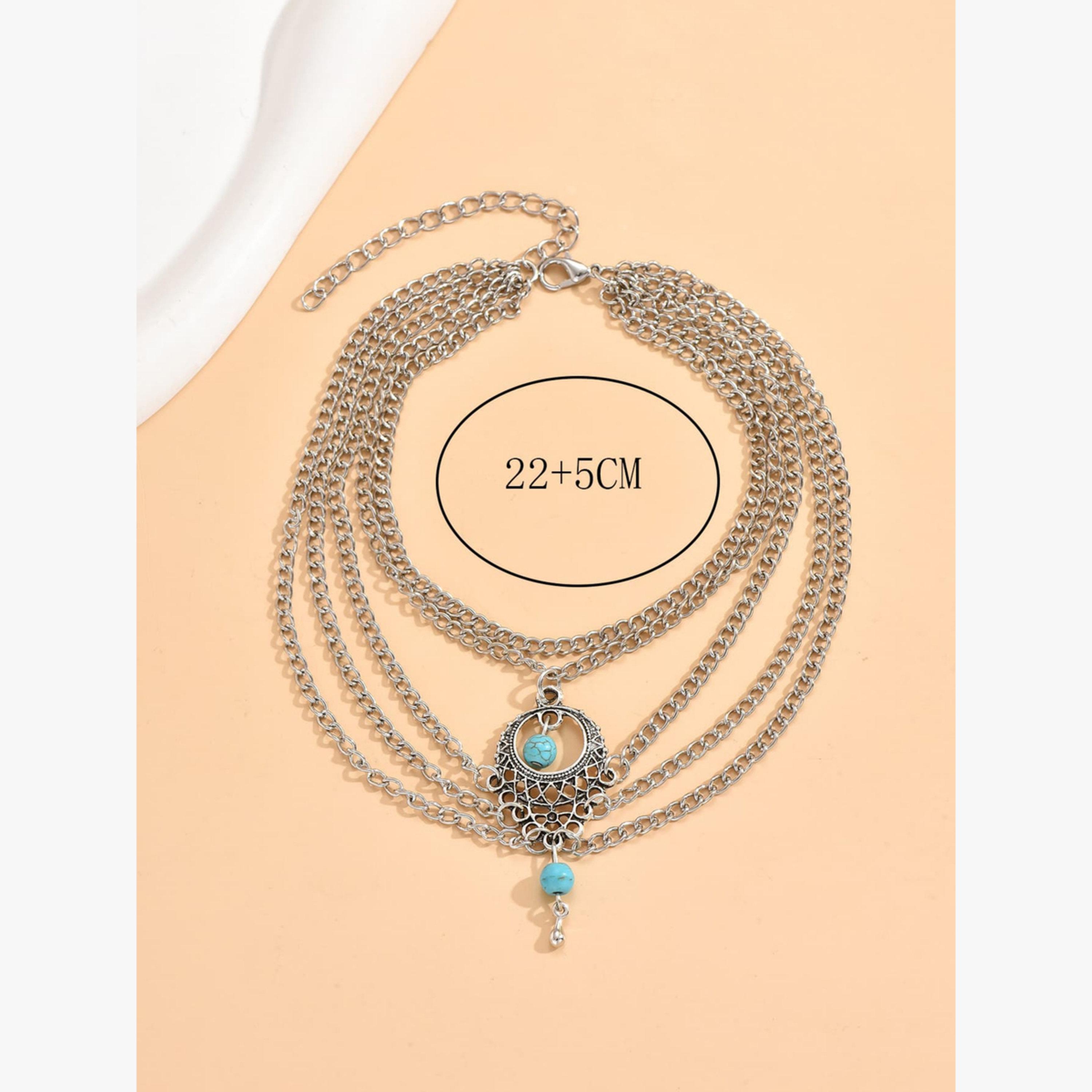 Take Two Layered Anklet with Pendant-women-watchesandjewellery-jewellery-anklets-image-4