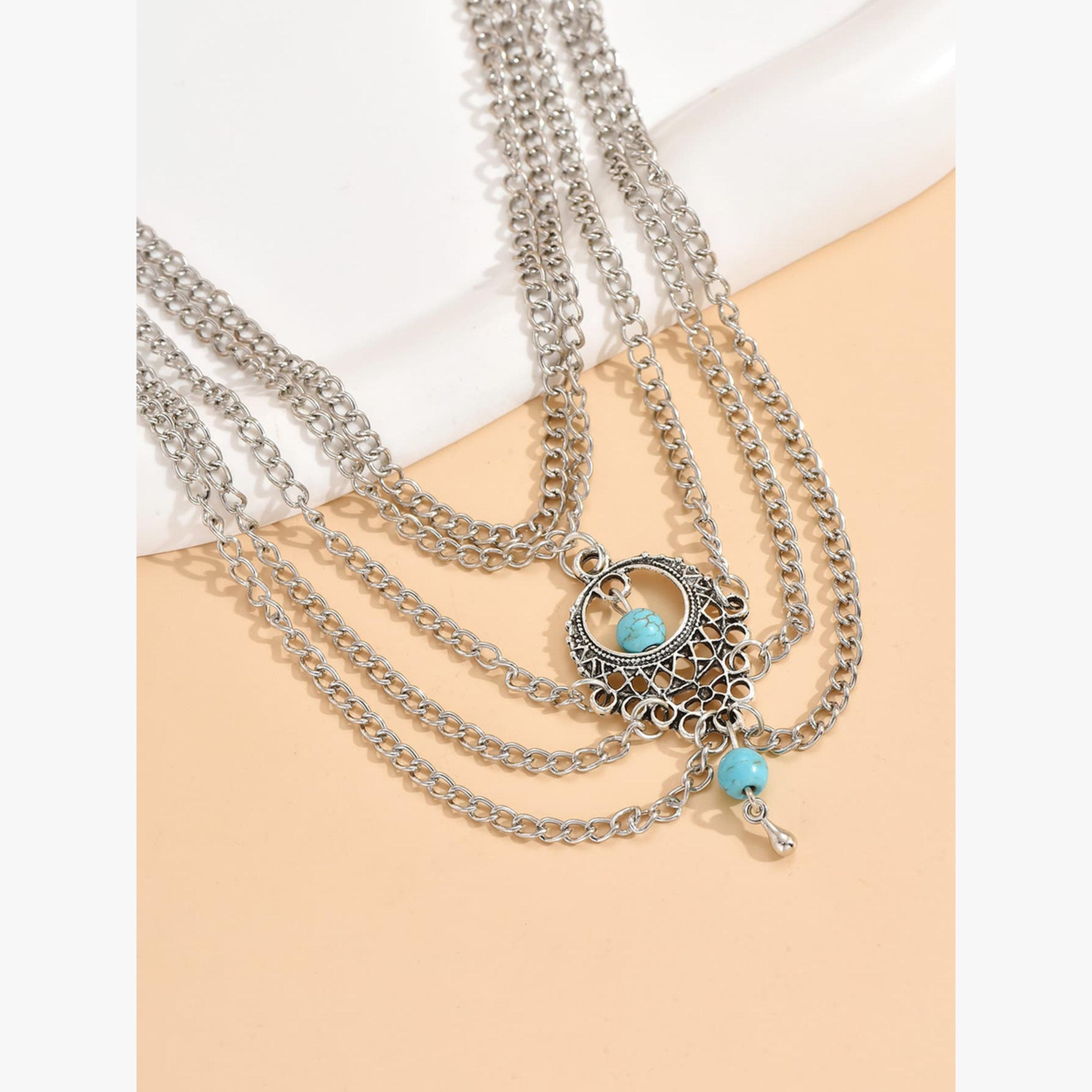 Take Two Layered Anklet with Pendant-women-watchesandjewellery-jewellery-anklets-image-5