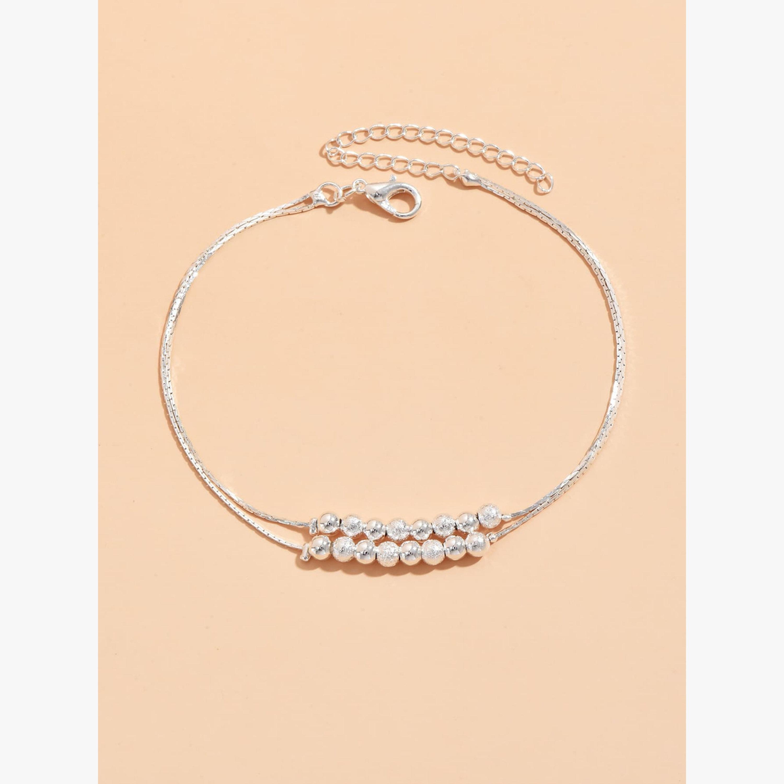 Take Two Dual Chain Beaded Anklet-women-watchesandjewellery-jewellery-anklets-image-1