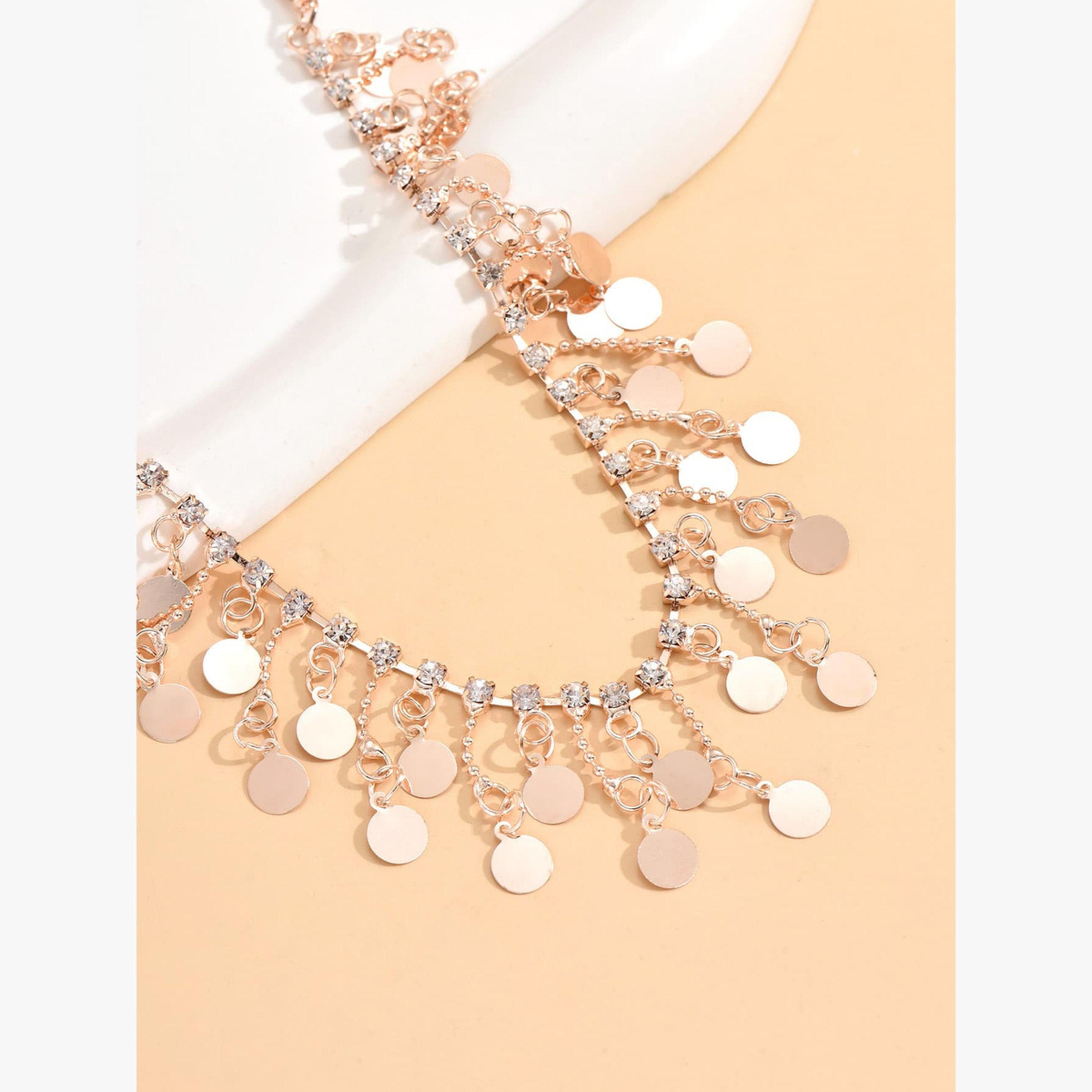 Take Two Tassel Round Pendants Anklet-women-watchesandjewellery-jewellery-anklets-image-5