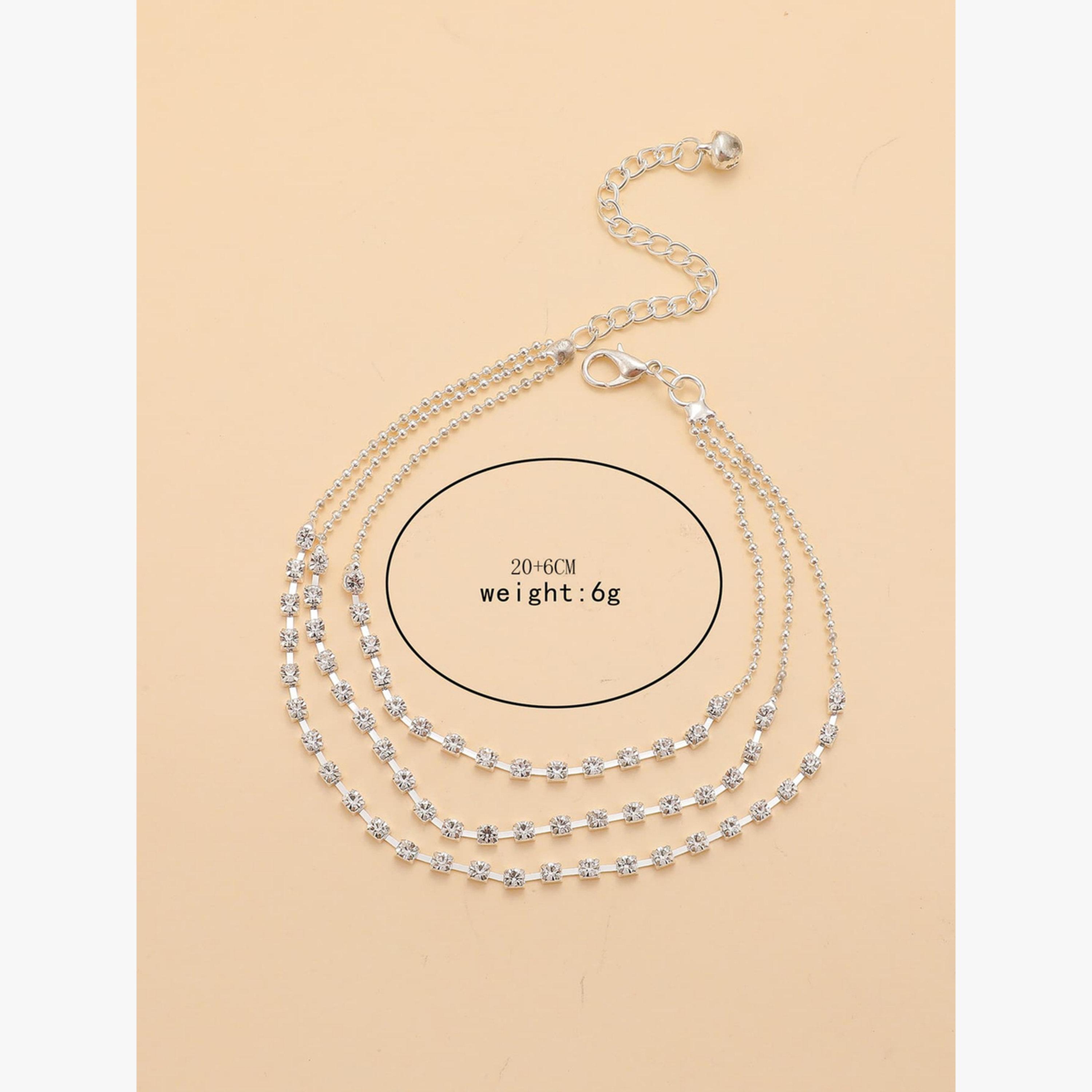 Take Two Layered Embellished Anklet-women-watchesandjewellery-jewellery-anklets-image-4
