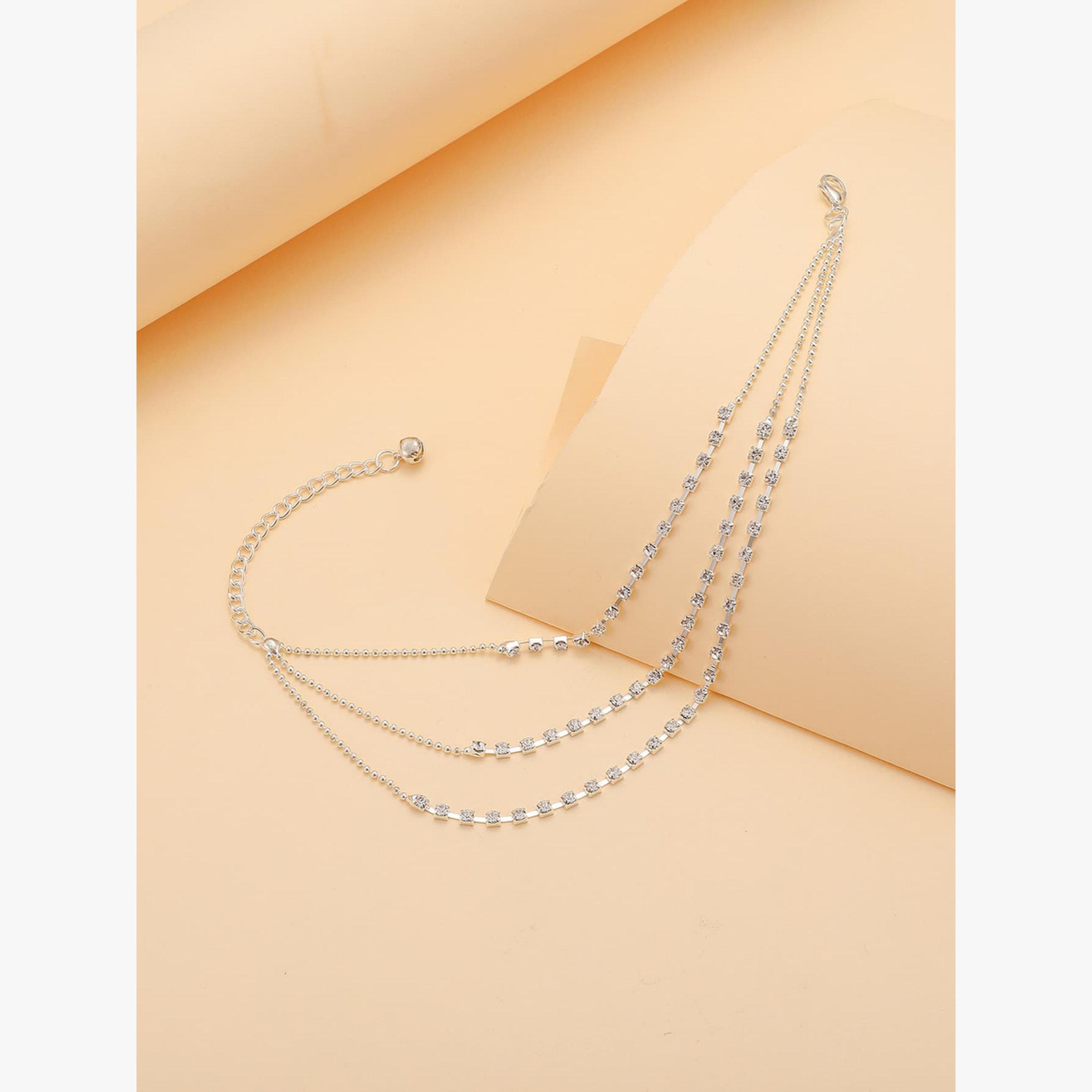 Take Two Layered Embellished Anklet-women-watchesandjewellery-jewellery-anklets-image-5