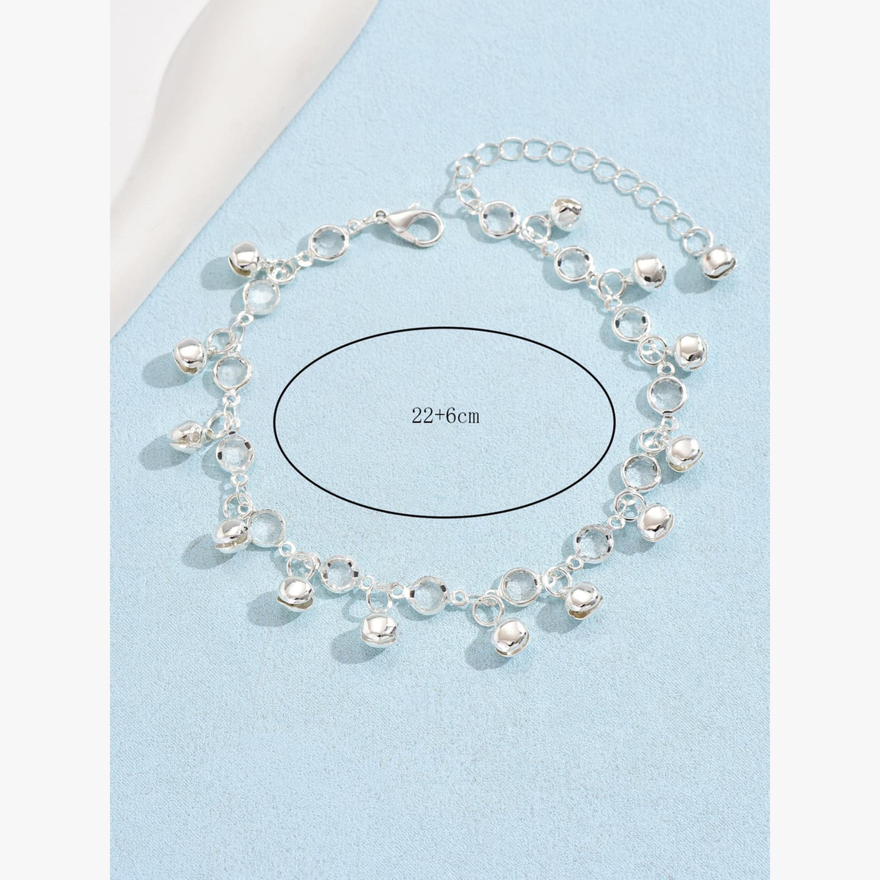 خلخال مزين وأجراس بشرابات-women-watchesandjewellery-jewellery-anklets-image-5