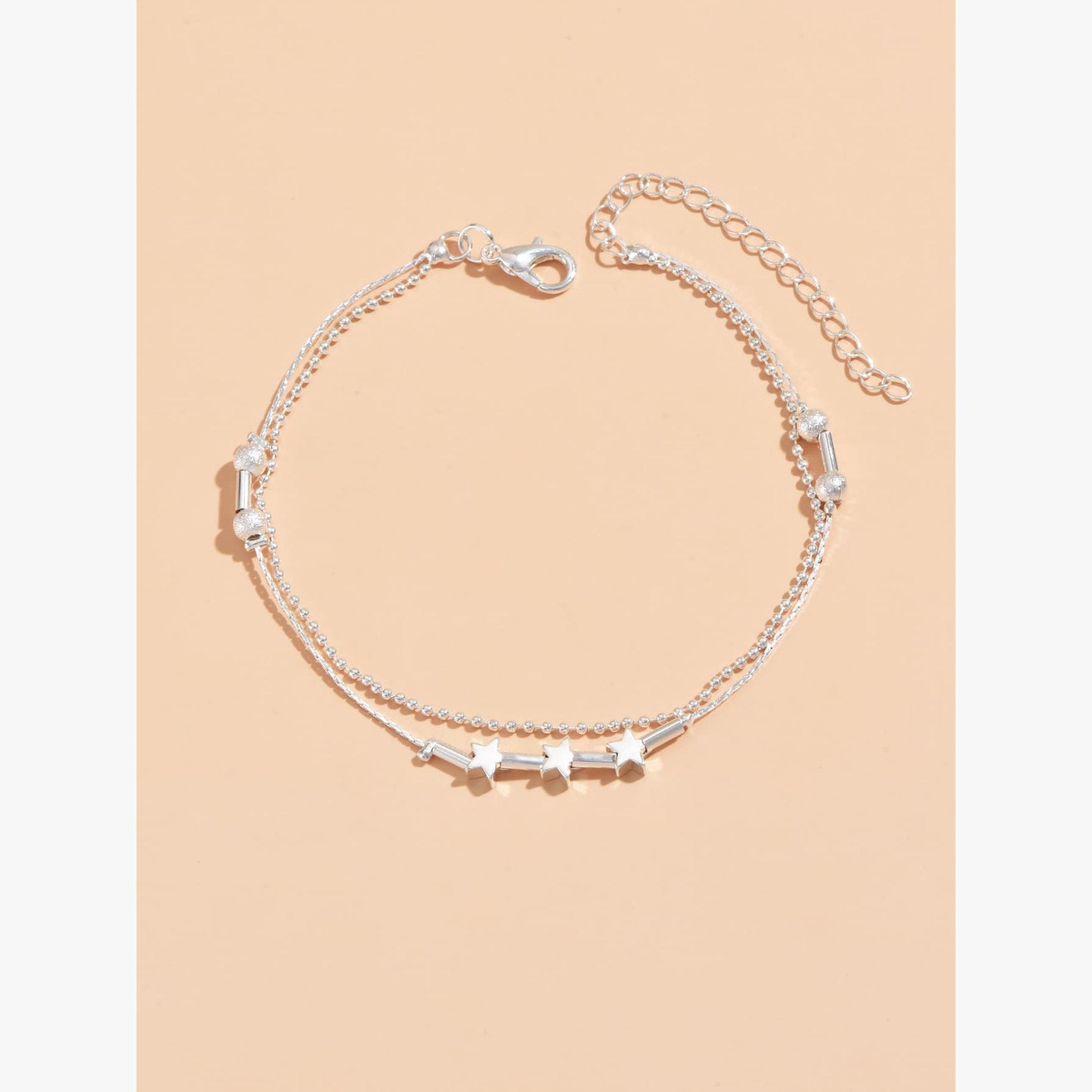 Take Two Dual Chain Star-Shaped Anklet-women-watchesandjewellery-jewellery-anklets-image-1