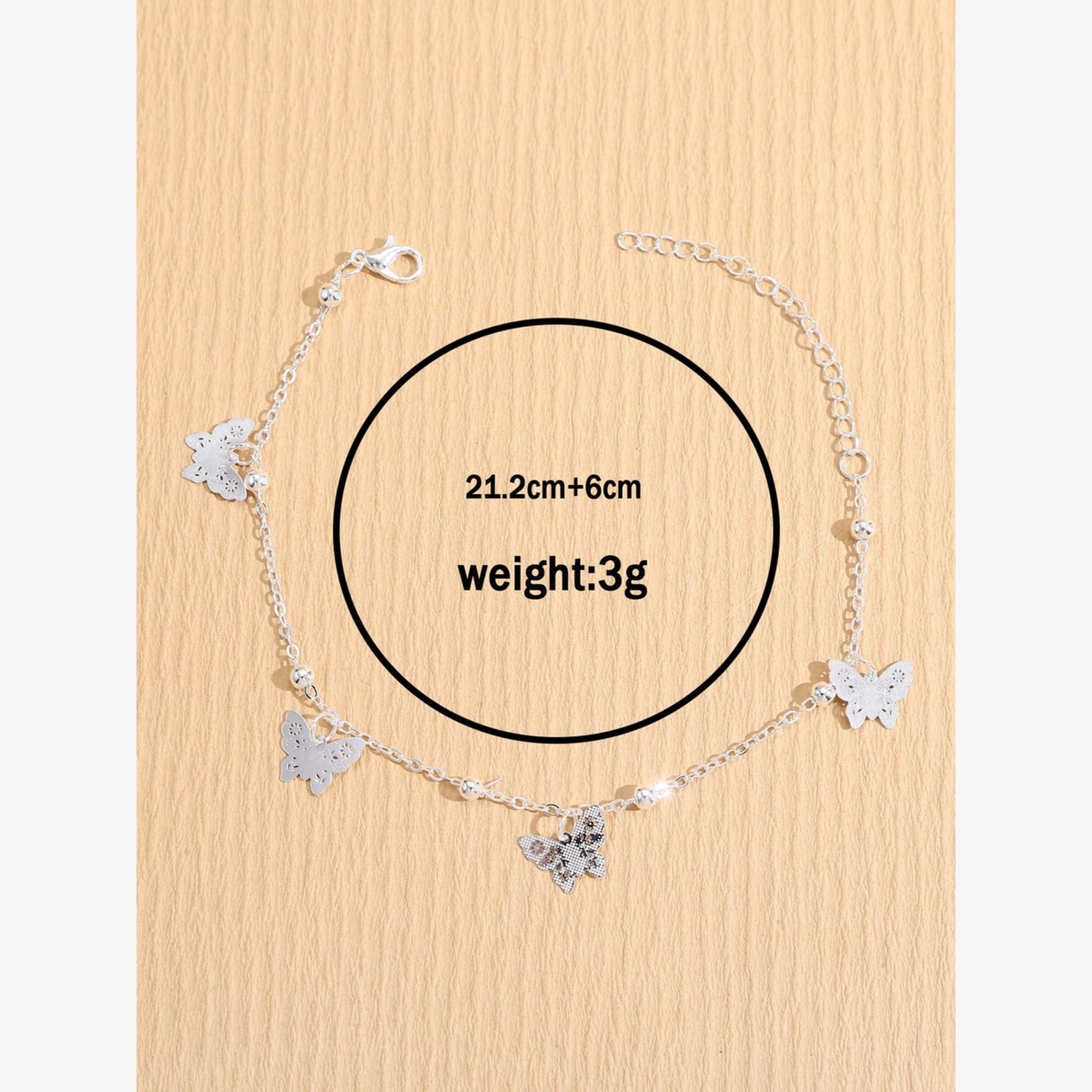 Take Two Butterfly-Shaped Pendants Anklet-women-watchesandjewellery-jewellery-anklets-image-4