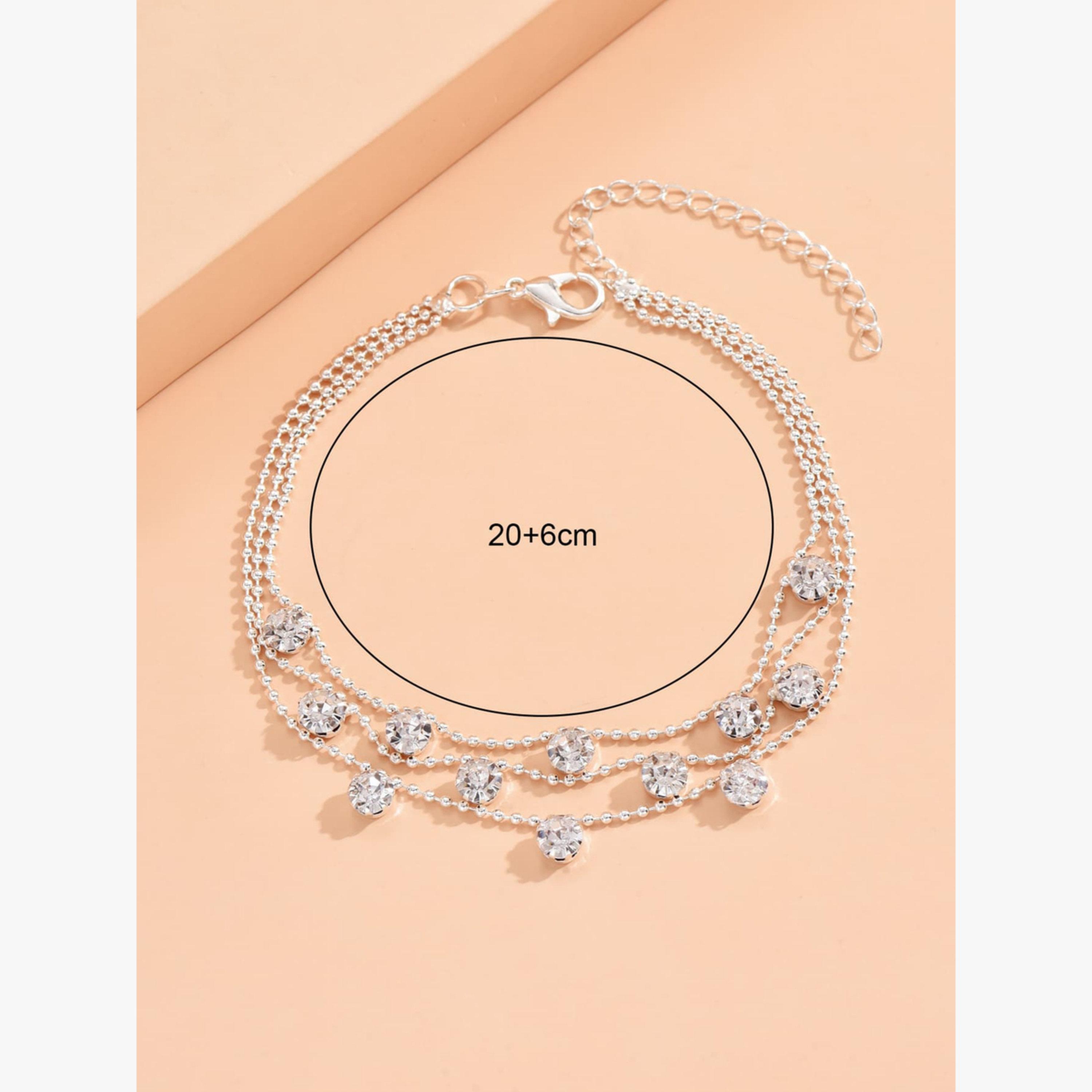 Take Two Layered Embellished Anklet-women-watchesandjewellery-jewellery-anklets-image-4