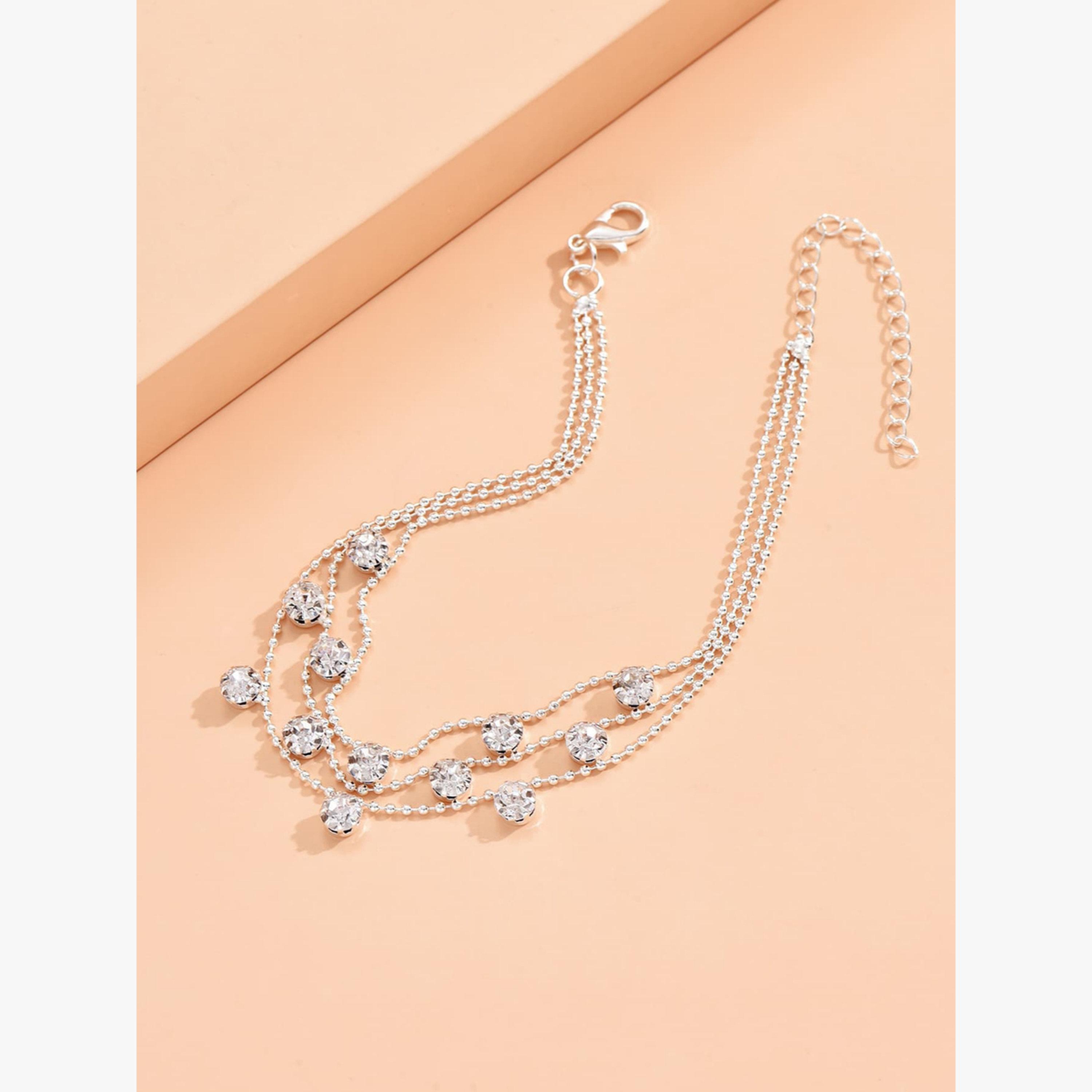 Take Two Layered Embellished Anklet-women-watchesandjewellery-jewellery-anklets-image-5