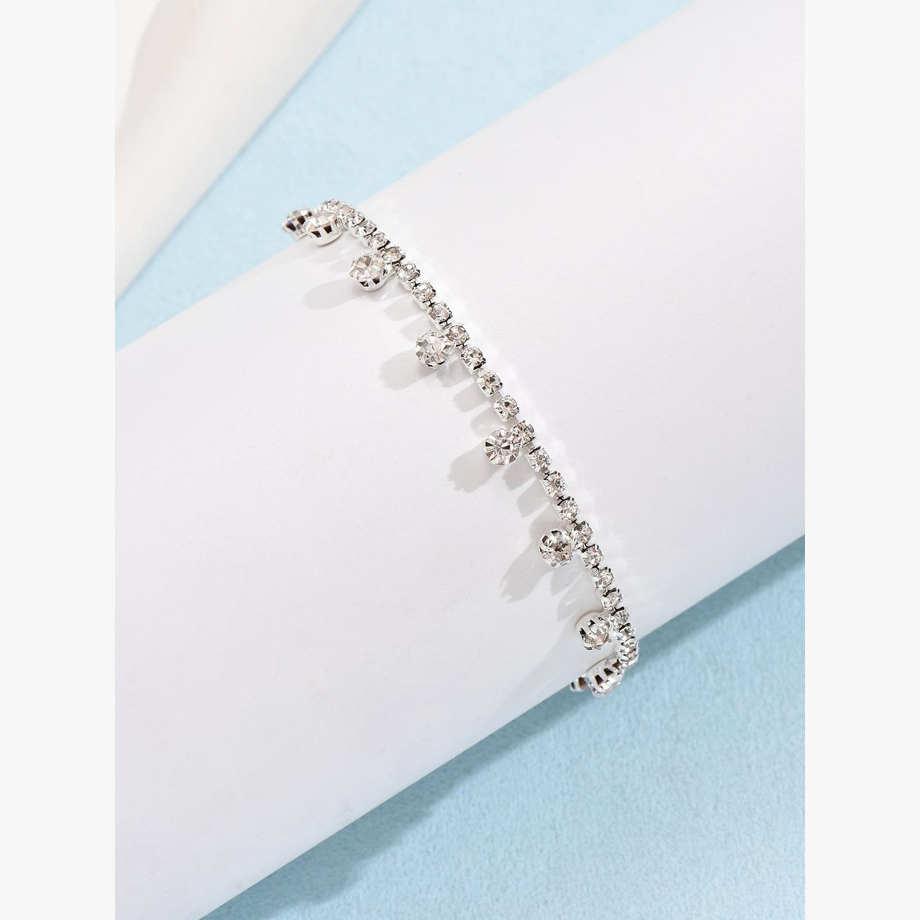 Take Two Embellished Crystal Anklet-women-watchesandjewellery-jewellery-anklets-image-5