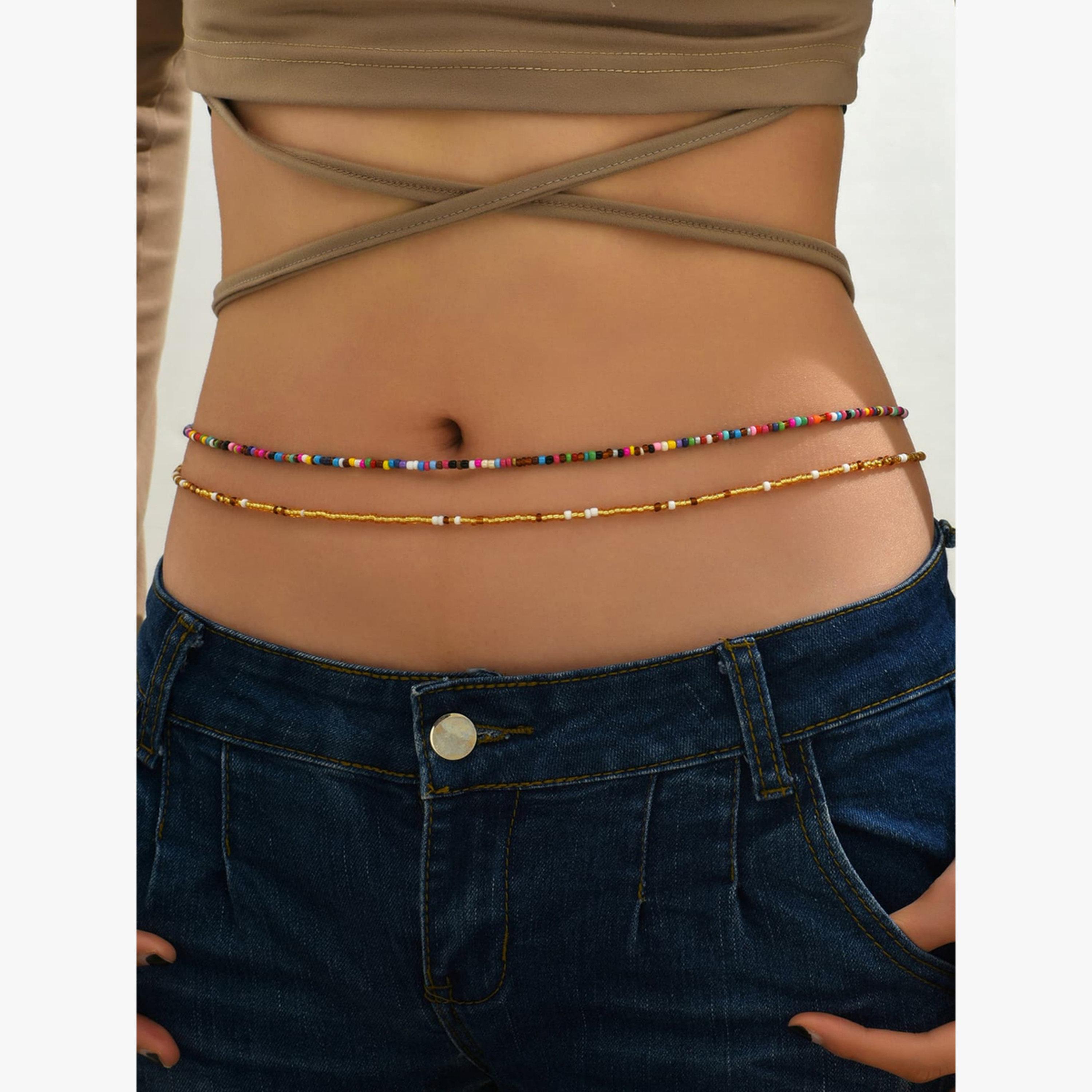 سلسلة خصر بخرز ملون وسلسلة مزدوجة-women-watchesandjewellery-jewellery-necklacesandpendants-image-3