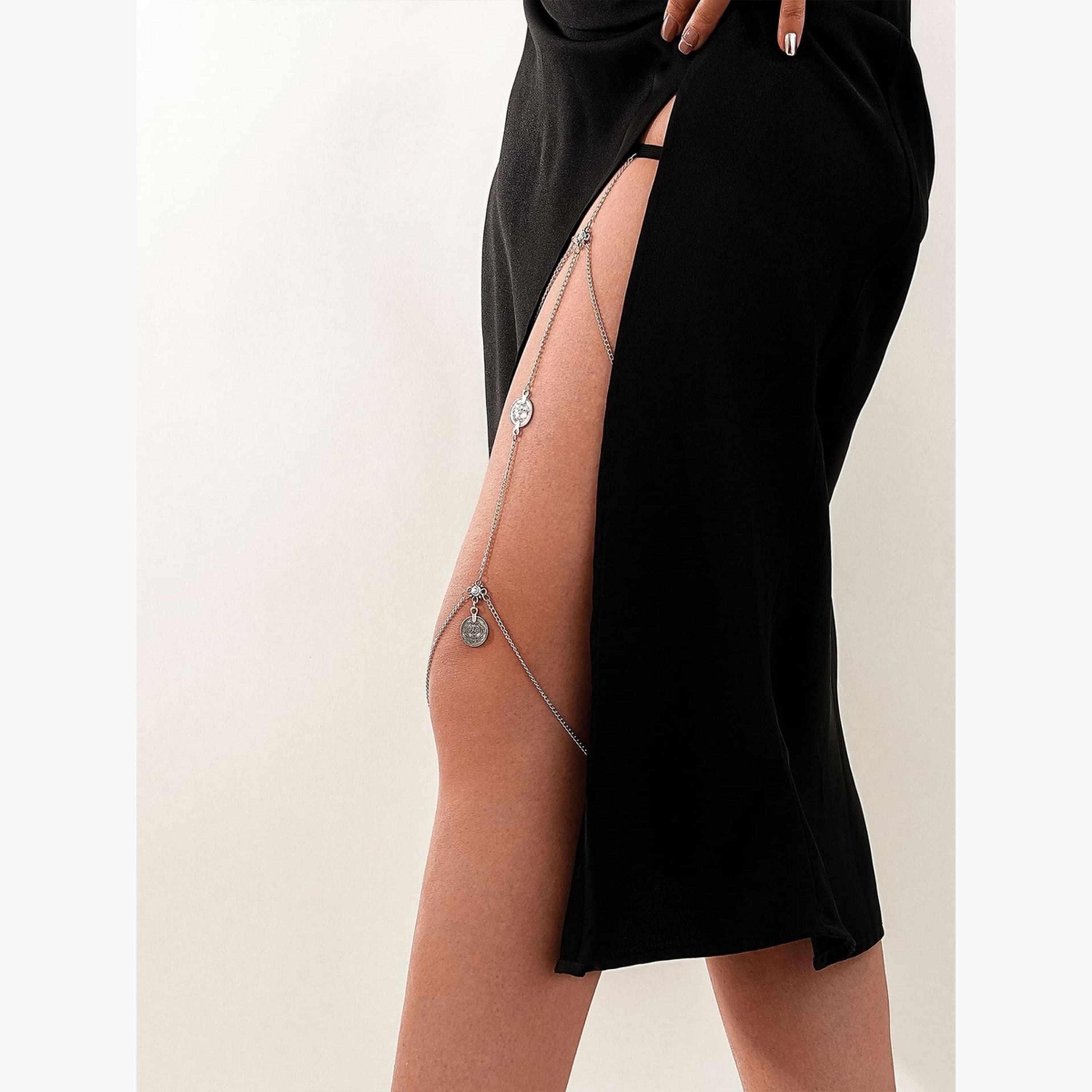 Take Two Layered Thigh Chain with Round Pendants-women-clothing-lingerie-lingerieaccessories-image-3