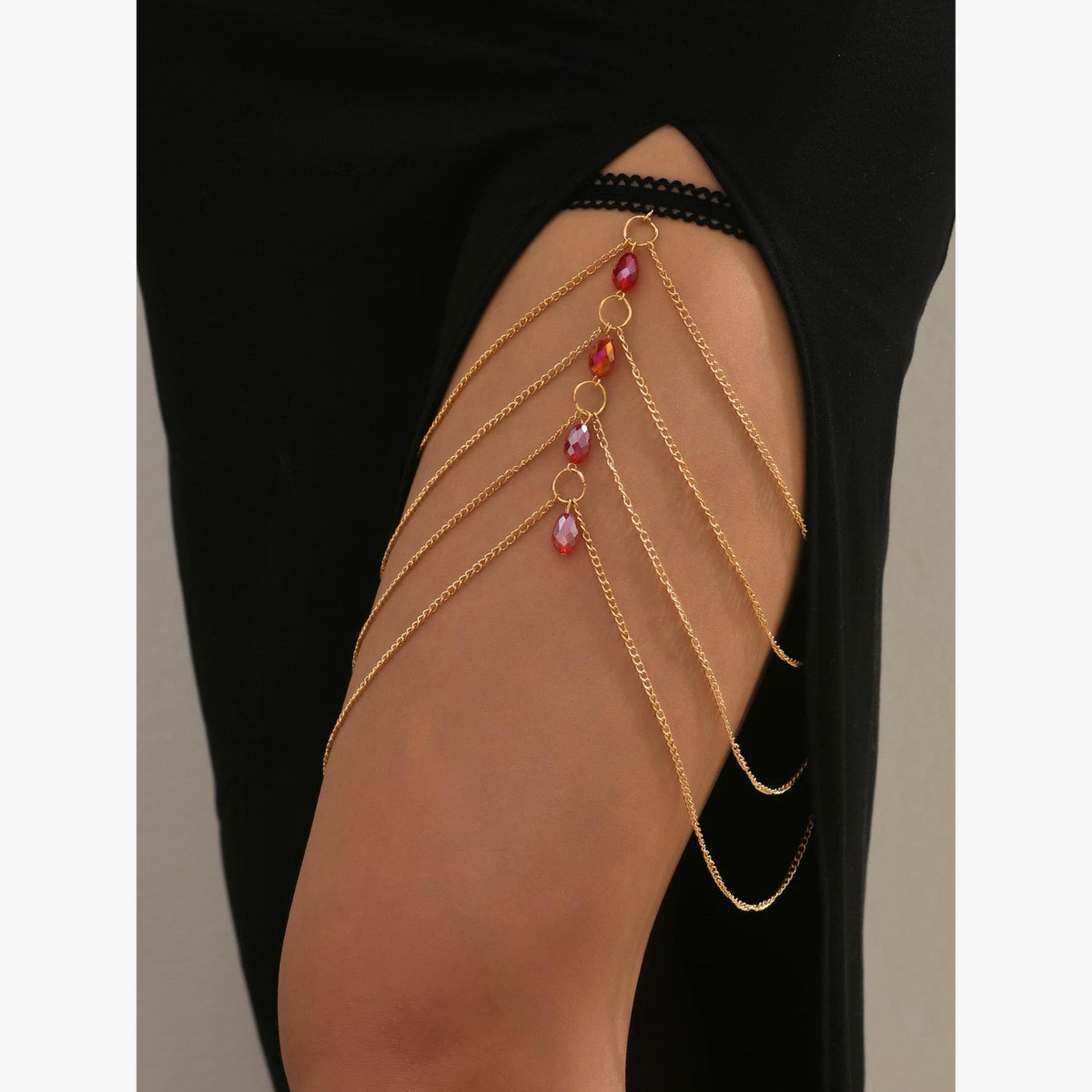 سلاسل فخذ متعددة الطبقات بقلادات حجر الراين-women-clothing-lingerie-lingerieaccessories-image-2