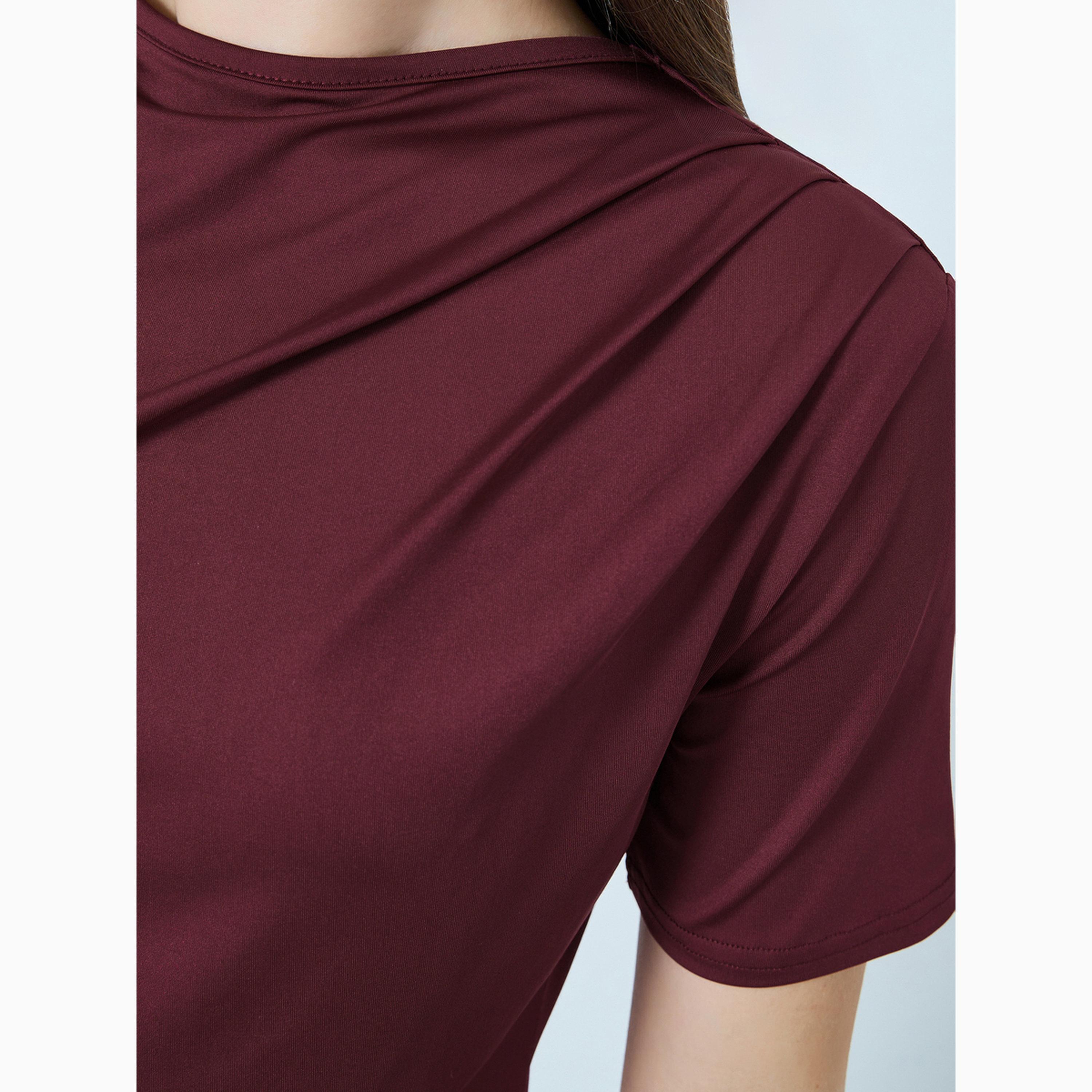 بلوزة محبوكة بحافة غير متماثلة-women-clothing-tshirts-image-3