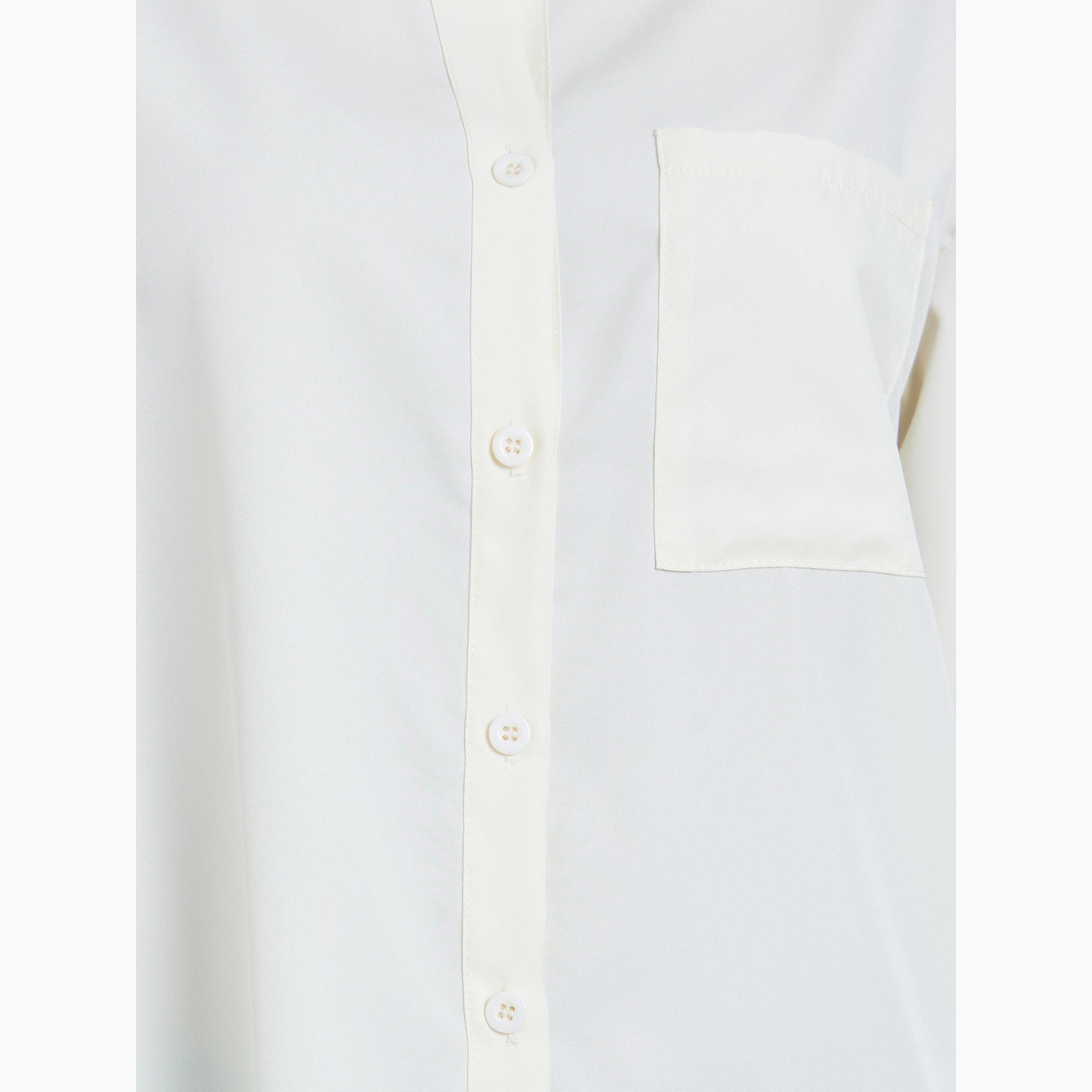 Styli Off White Solid Asymmetric Split Back Oversized Shirt-women-clothing-shirtsandblouses-shirts-image-4