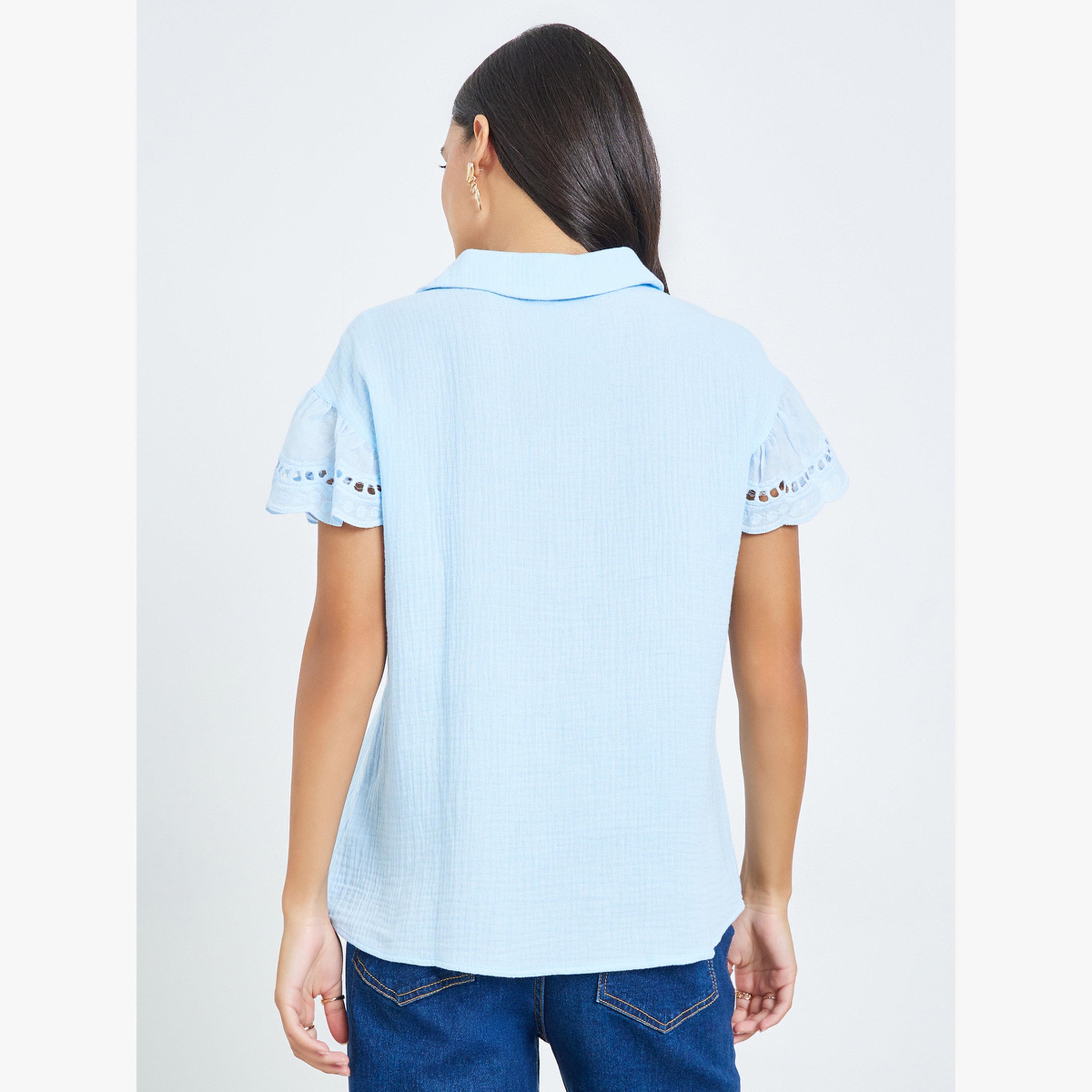بلوزة بأكمام كشكش-women-clothing-shirtsandblouses-blouses-image-4