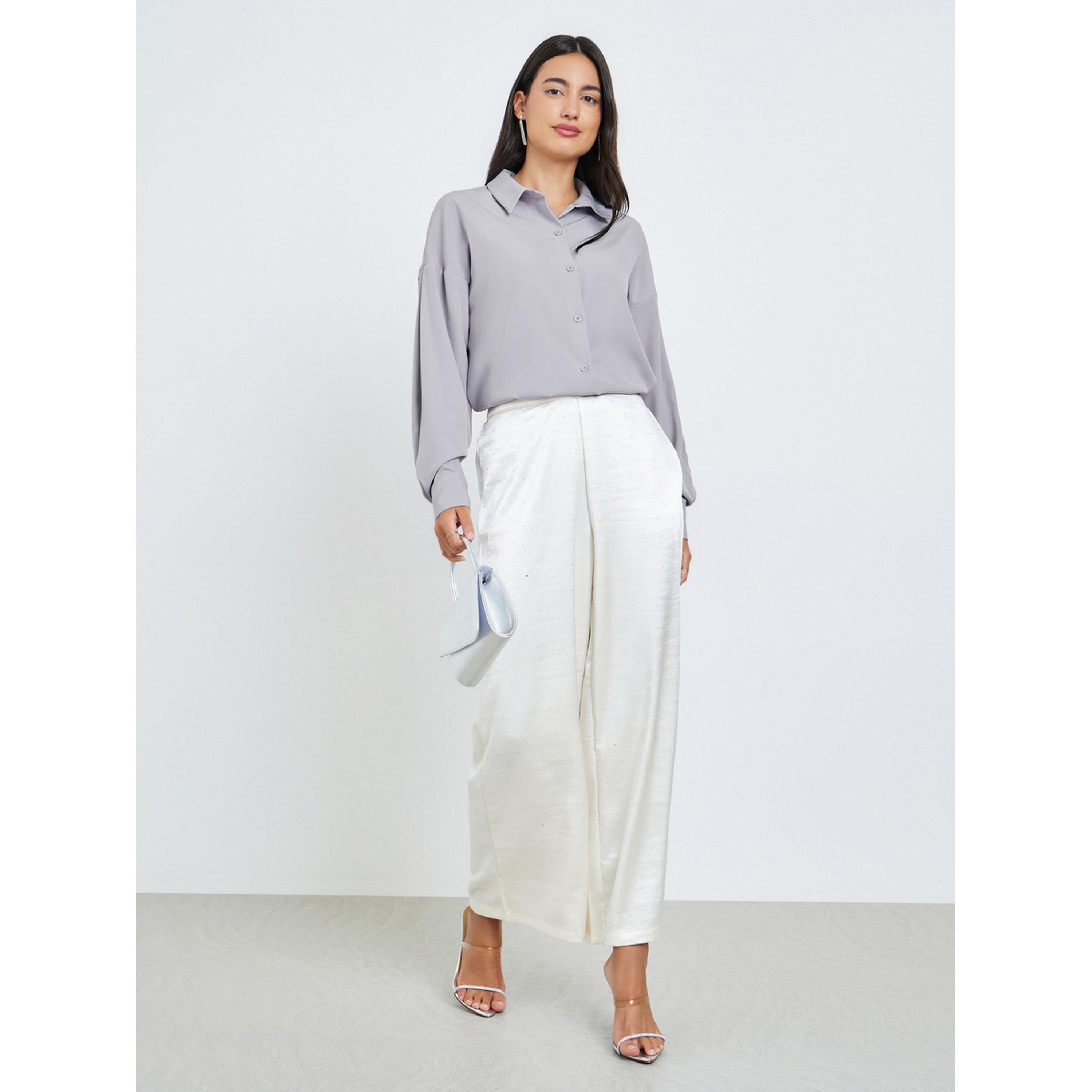 Styli Lilac Button-Down Long Sleeve Shirt-women-clothing-shirtsandblouses-shirts-image-2