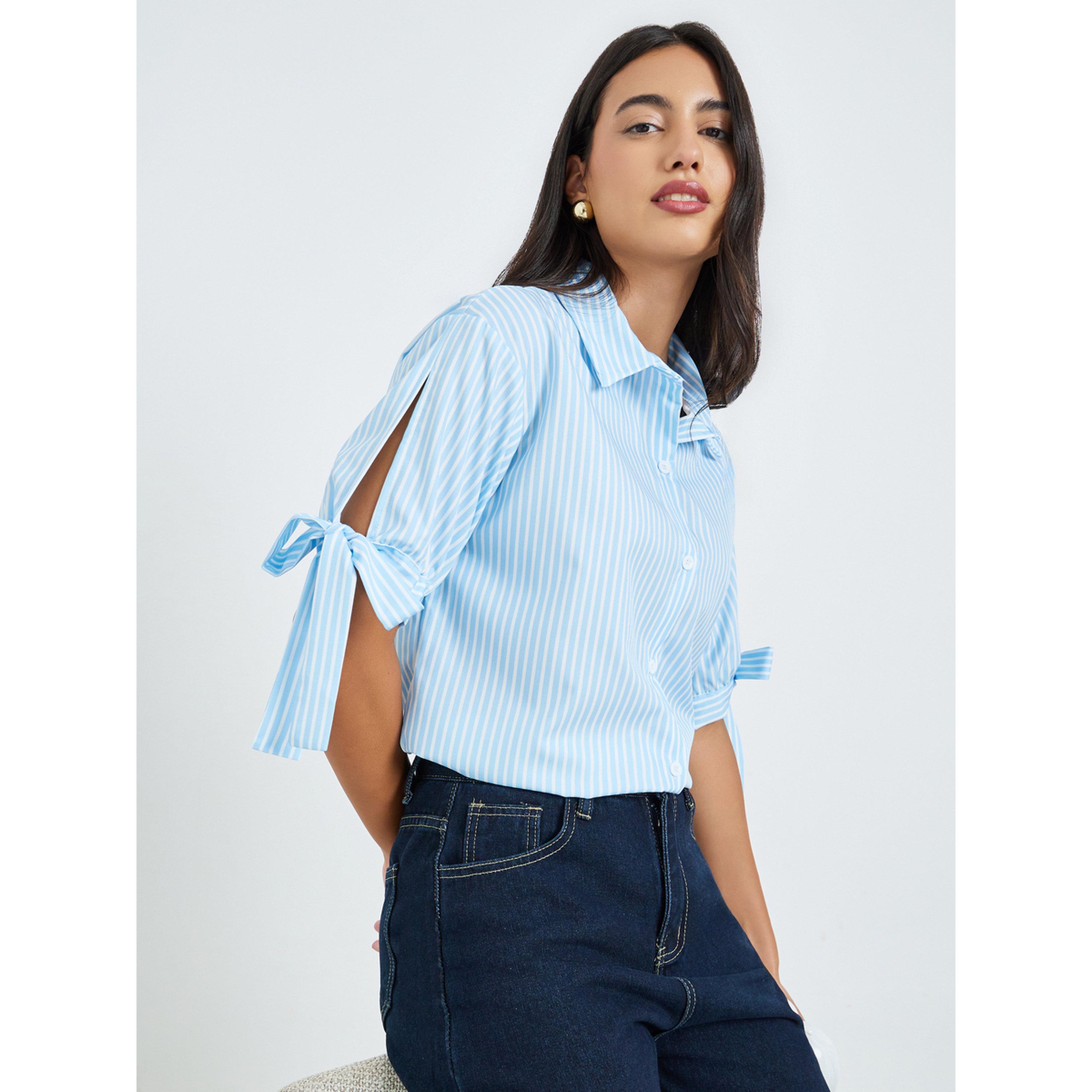Styli Knot-Knot Casual Oversized Shirt-women-clothing-shirtsandblouses-shirts-image-3