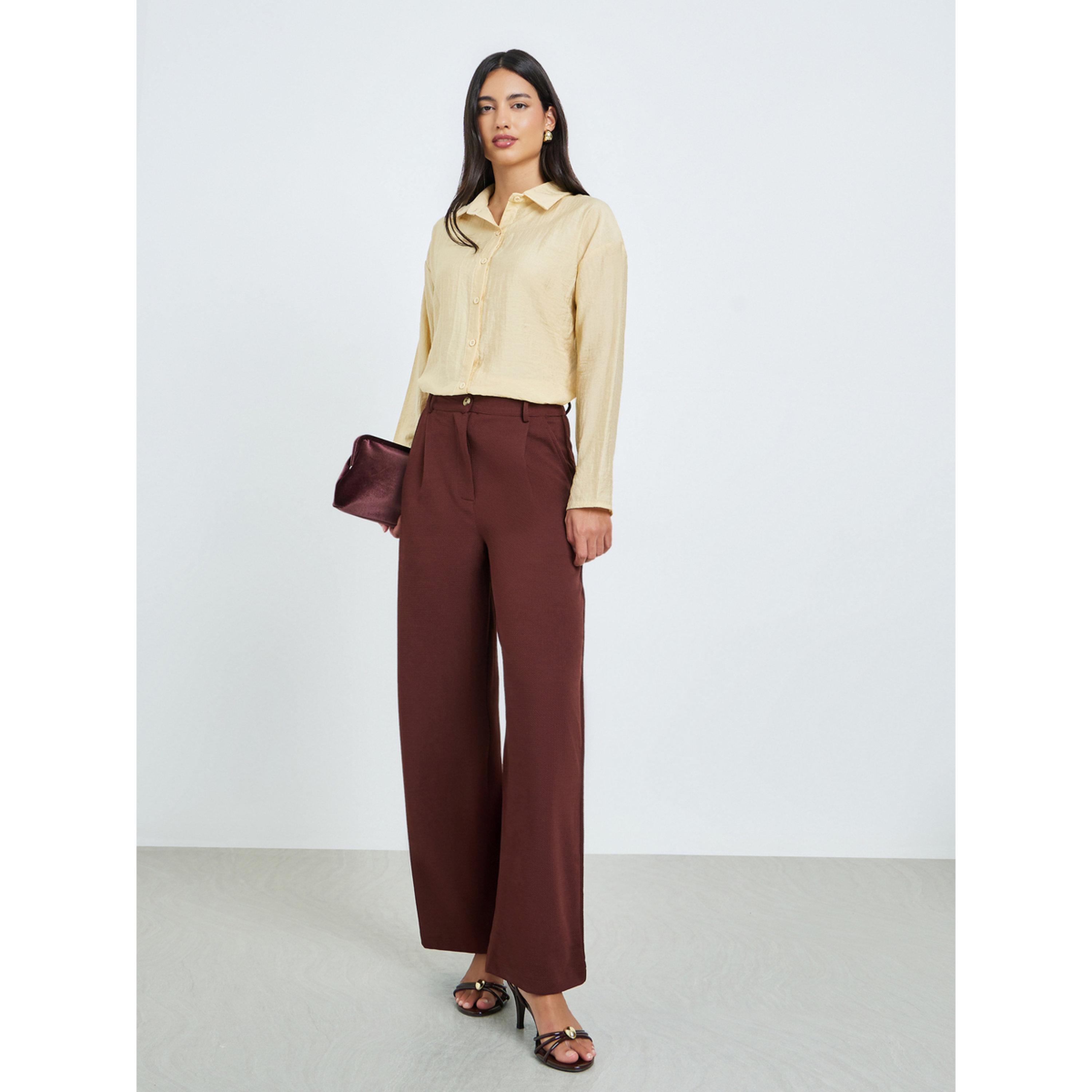 بلوزة بقصة واسعة بأكمام طويلة-women-clothing-shirtsandblouses-shirts-image-2