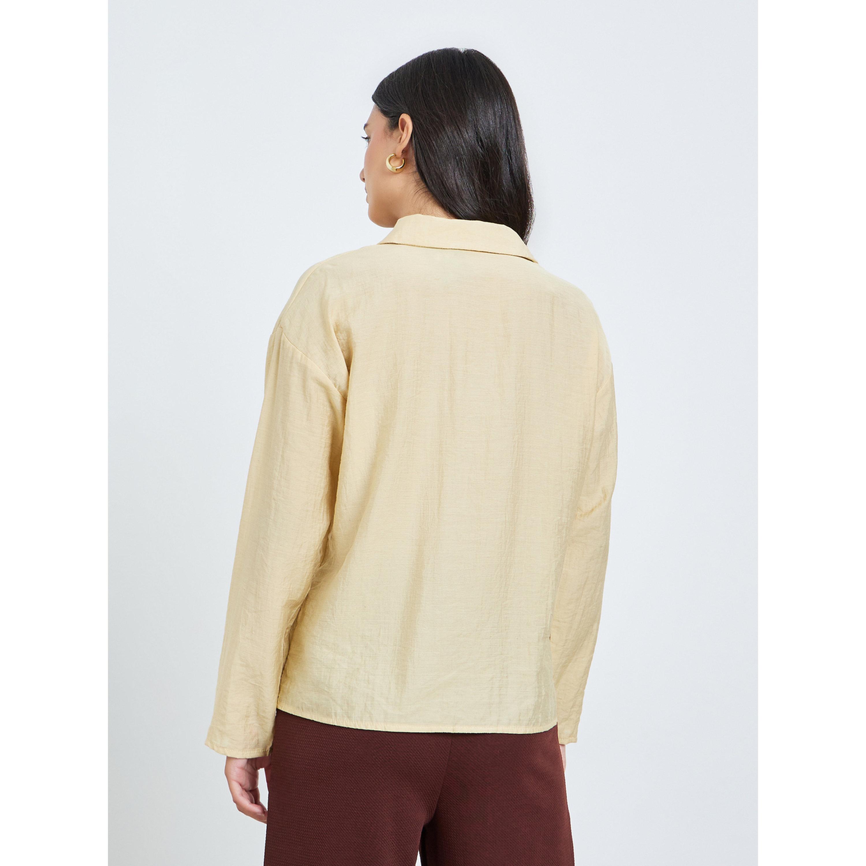 بلوزة بقصة واسعة بأكمام طويلة-women-clothing-shirtsandblouses-shirts-image-4