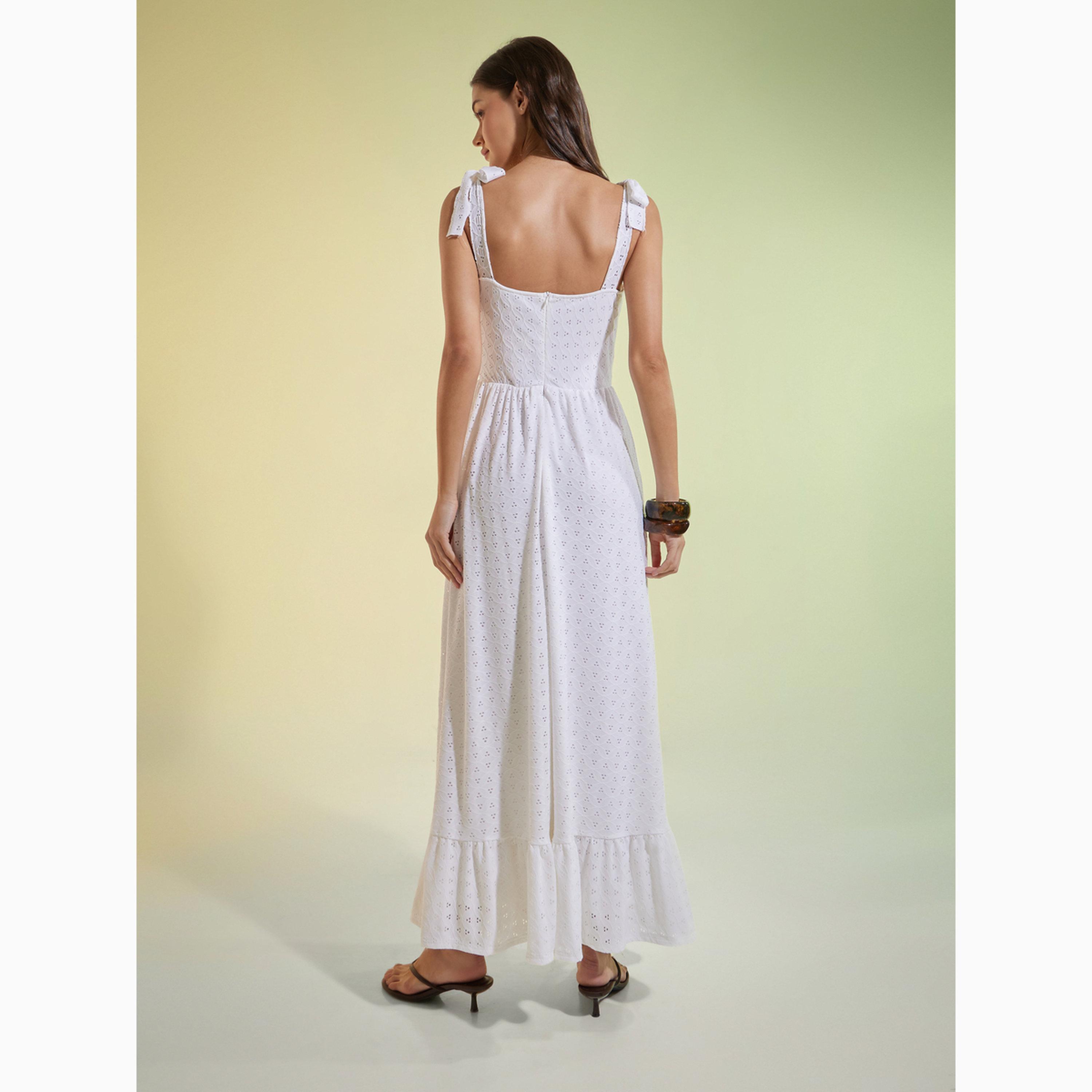 Styli Off White Square Neck Eyelet Maxi Dress-women-clothing-dresses-image-4