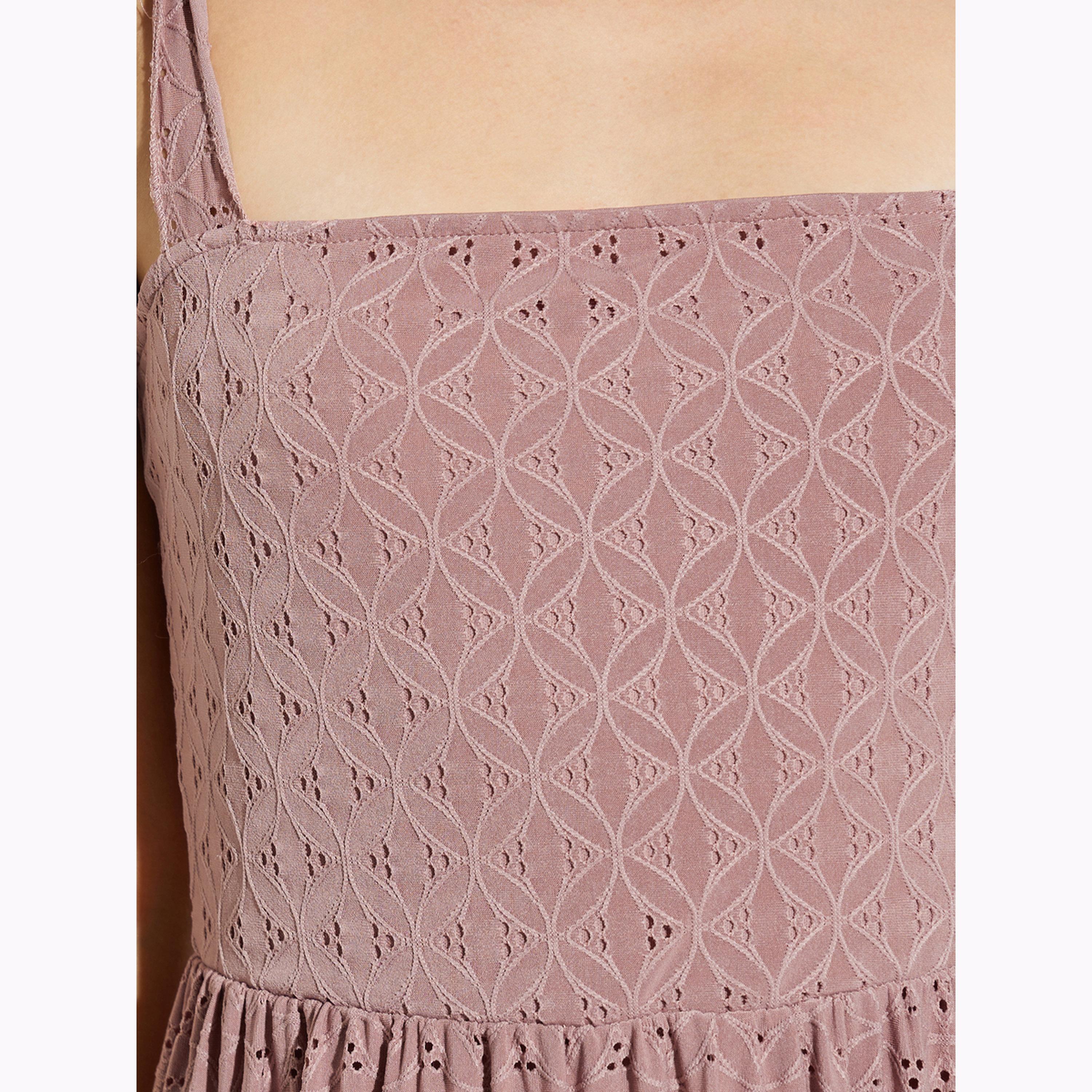 Styli Pink Square Neck Eyelet Maxi Dress-women-clothing-dresses-image-5