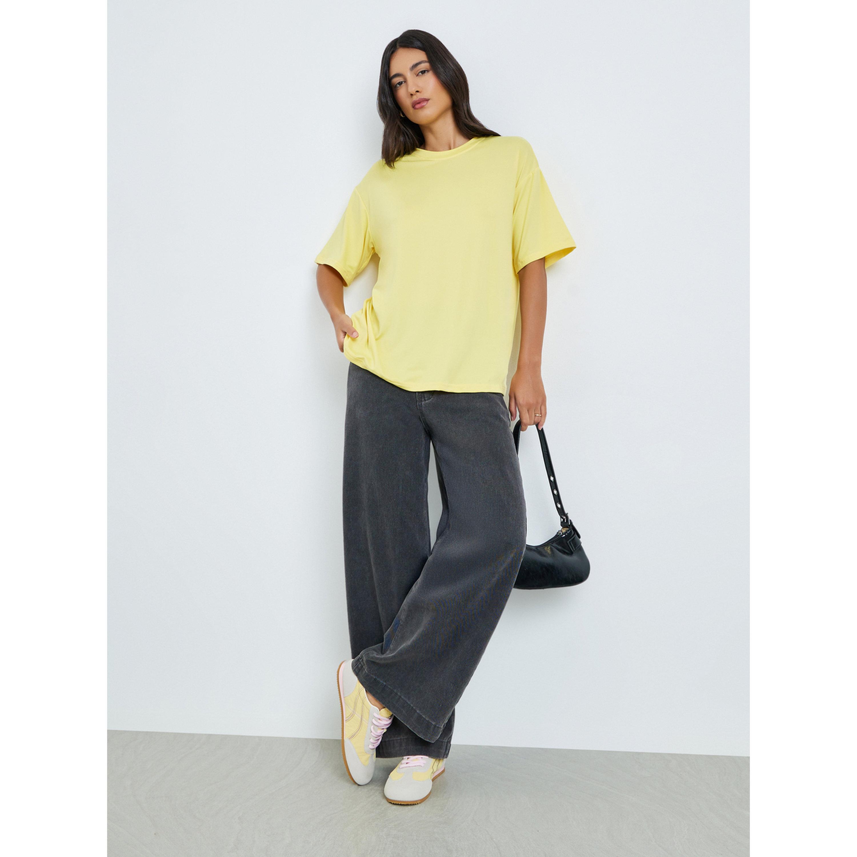 تيشيرت بطبعة نخلة جرافيك على الظهر-women-clothing-tshirts-image-2