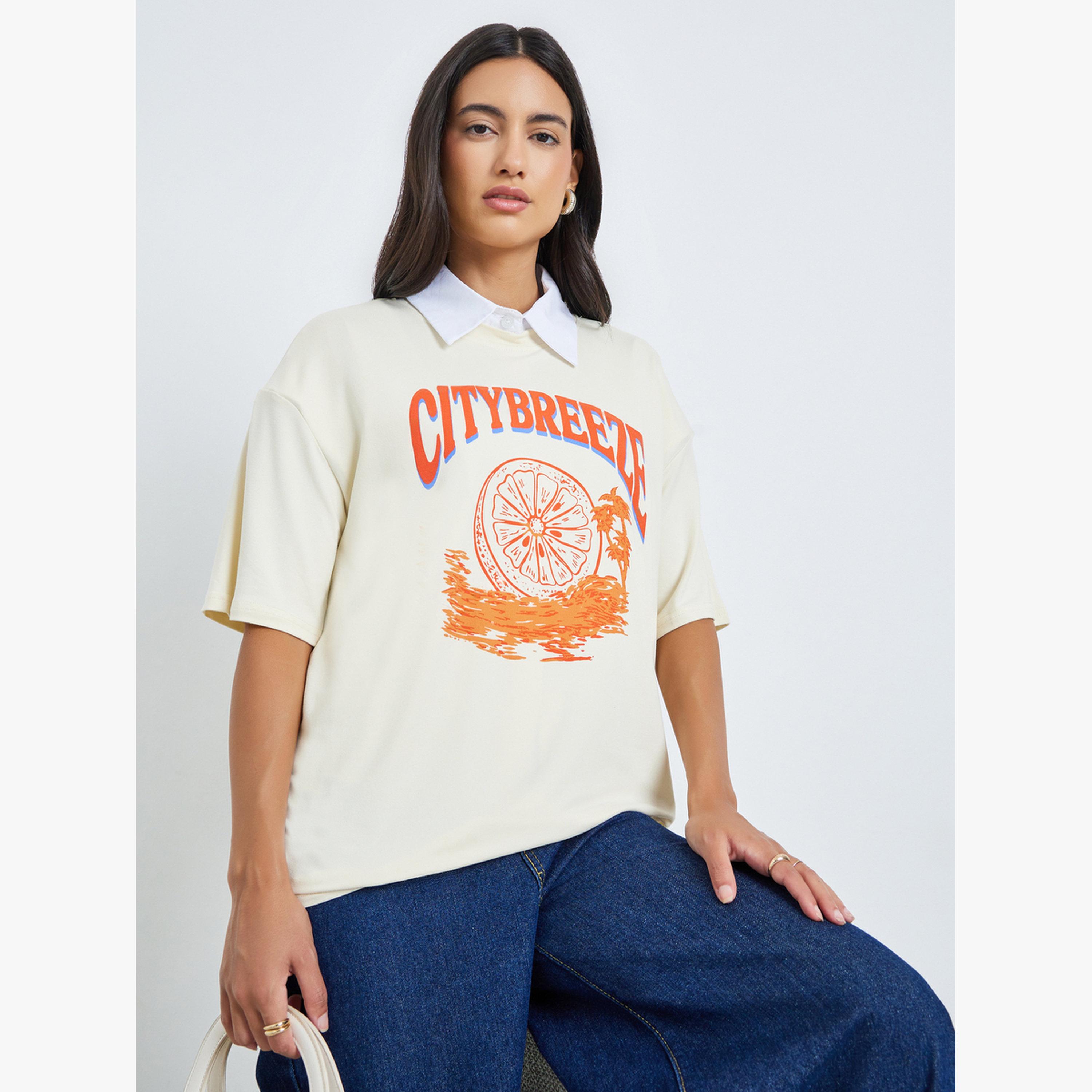 Styli Cream City Breeze Graphic Oversized T-Shirt-women-clothing-tshirts-image-3