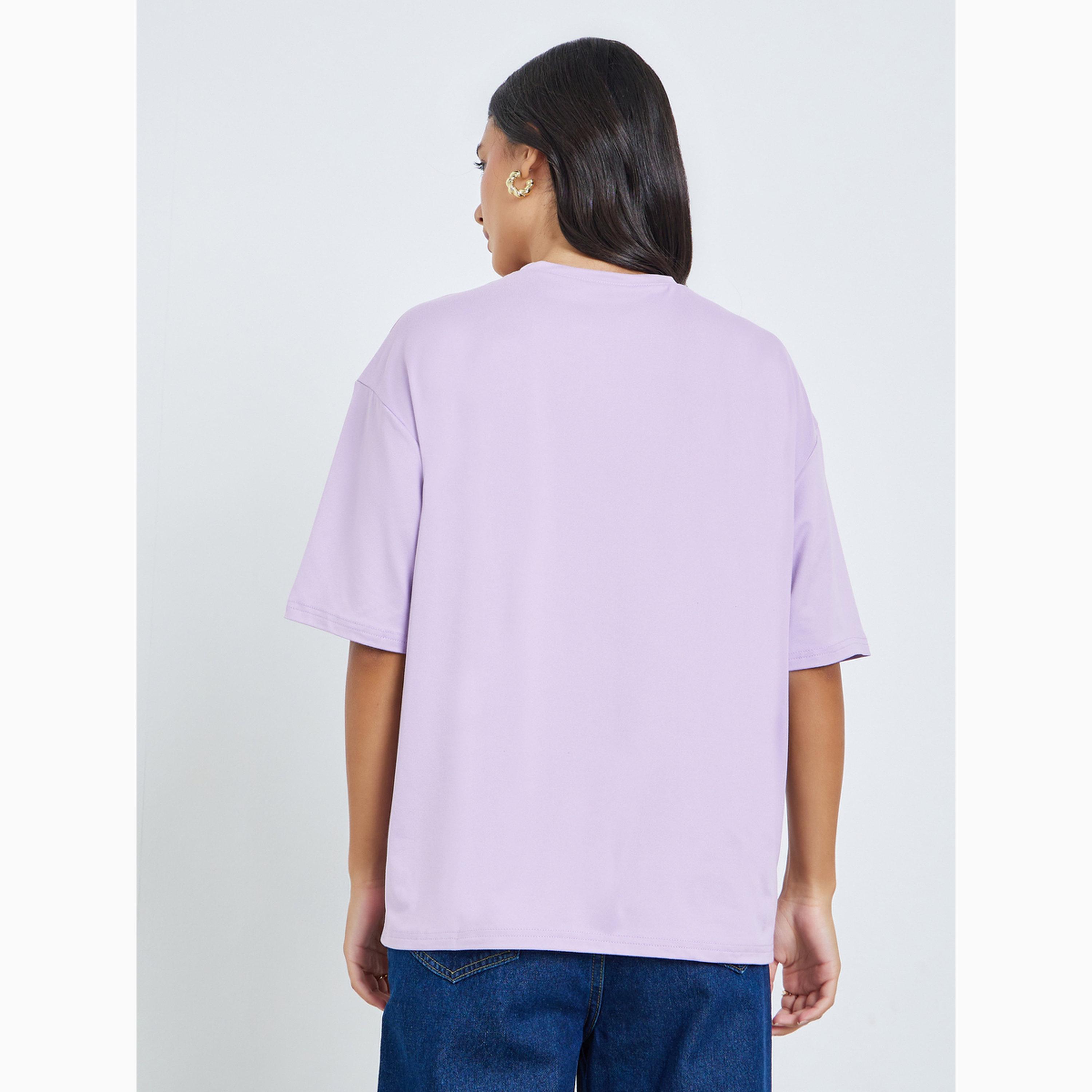 Styli Purple Oversized Short Sleeves T-Shirt-women-clothing-tshirts-image-5