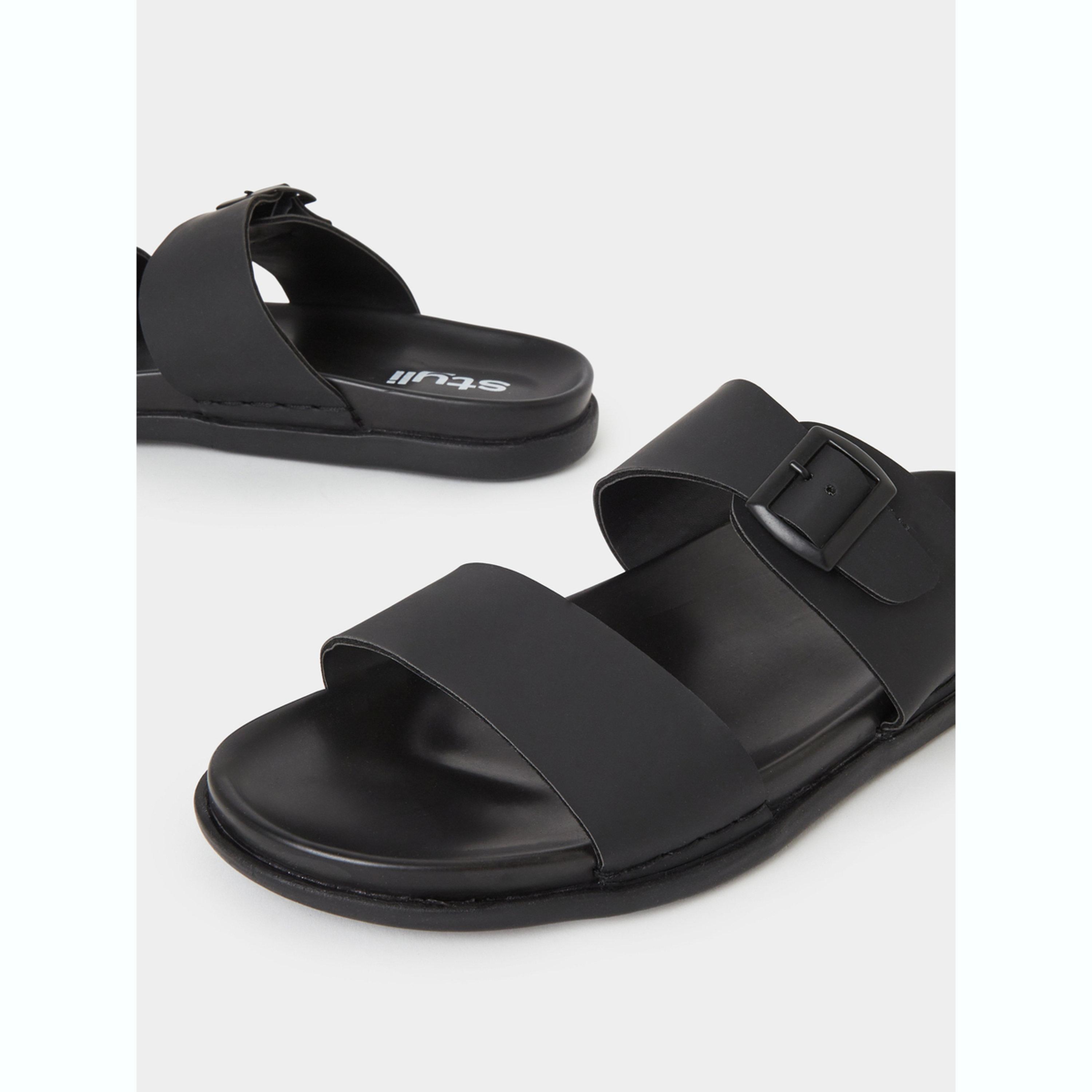 صندل مسطح سادة بإبزيم للرجال-men-shoes-sandals-image-4