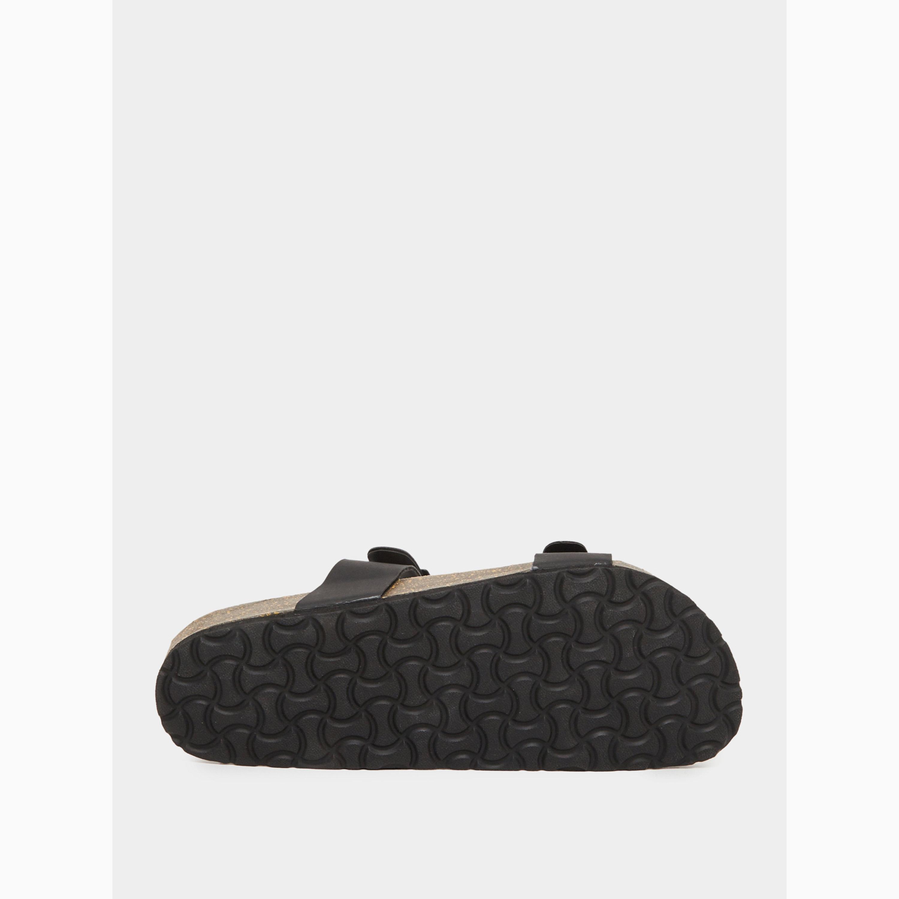 Styli Men Black Double-Strap Sandals-men-shoes-sandals-image-6