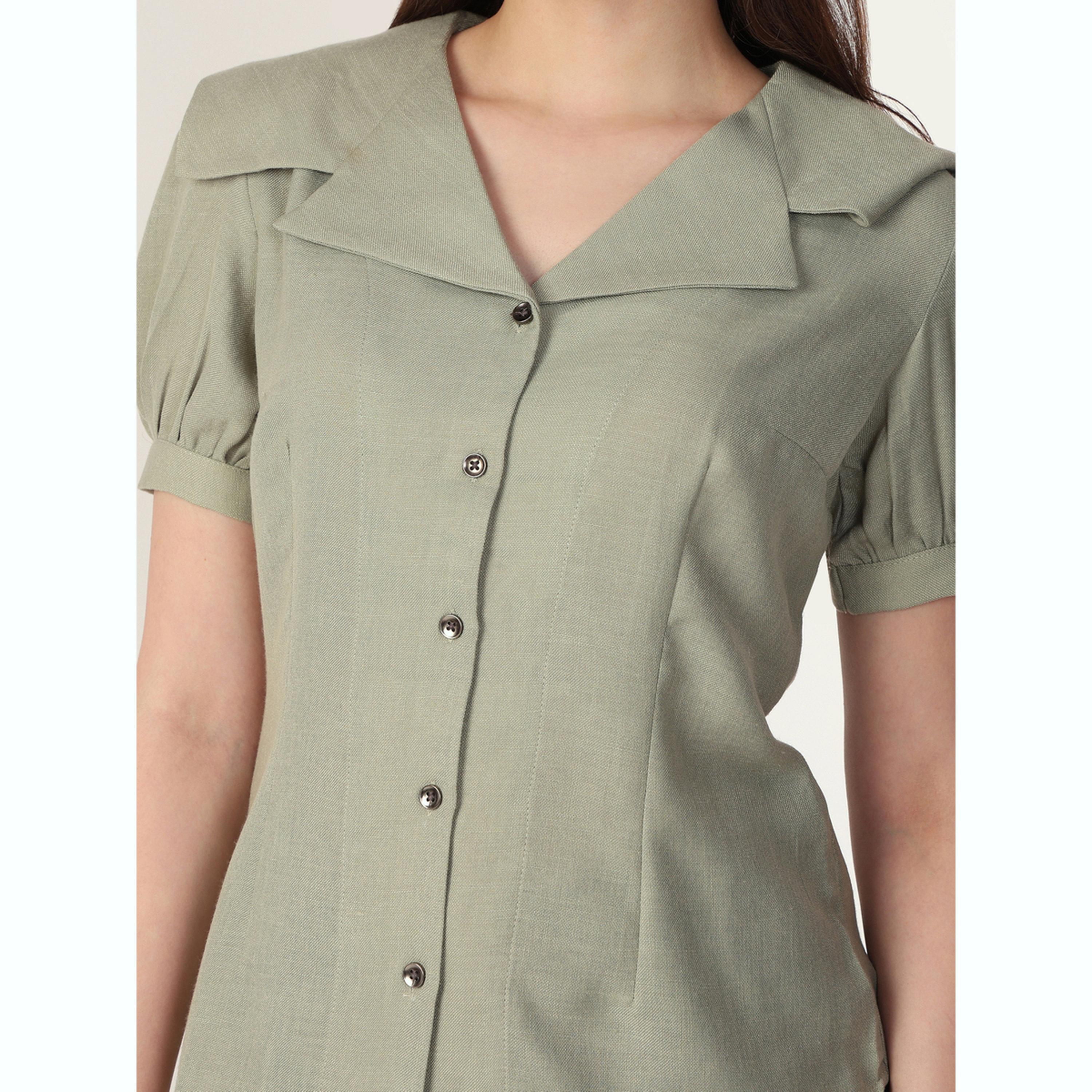 بلوزة بأكمام منفوخة وياقة بيتر بان-women-clothing-shirtsandblouses-shirts-image-6
