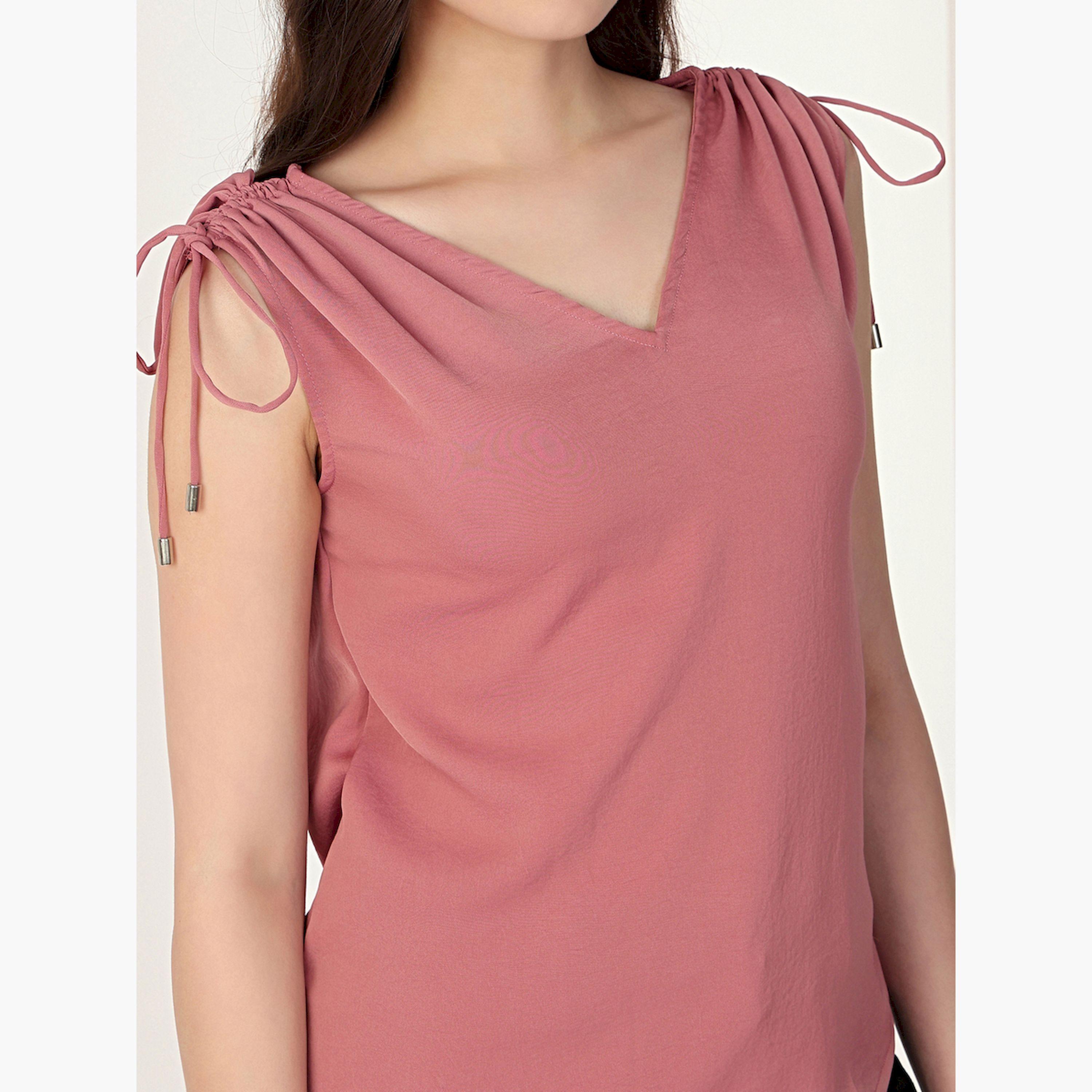 بلوزة وردية بلا أكمام بتفاصيل أربطة-women-clothing-shirtsandblouses-blouses-image-6